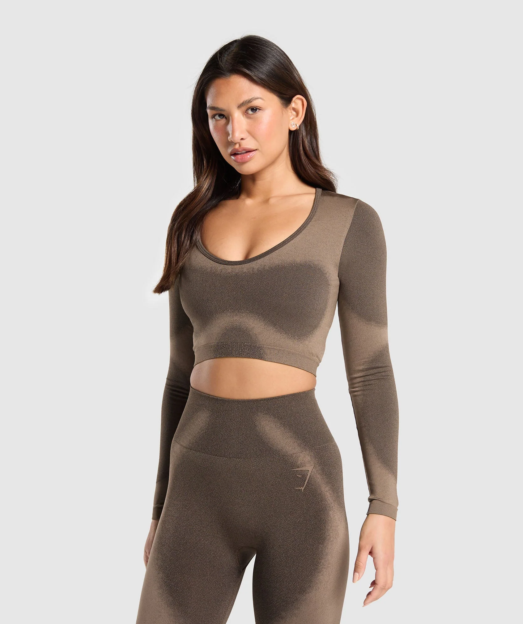 Blur Seamless Long Sleeve Crop Top