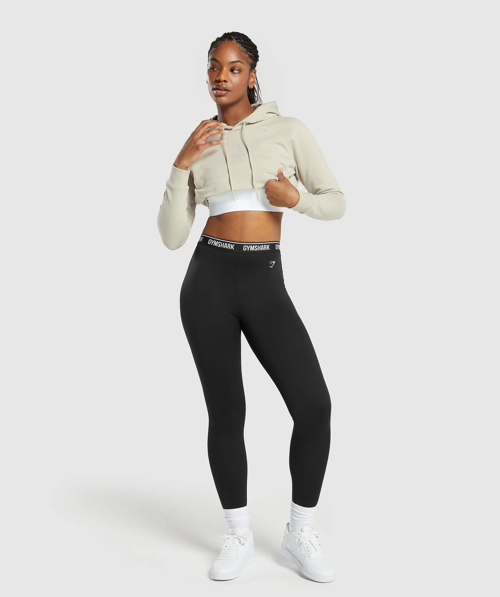 Training Fleece Cropped Hoodie