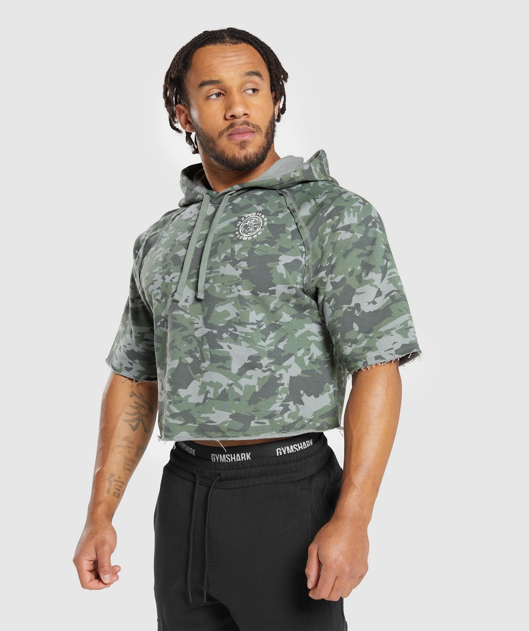 Legacy Short Sleeve Crop Hoodie