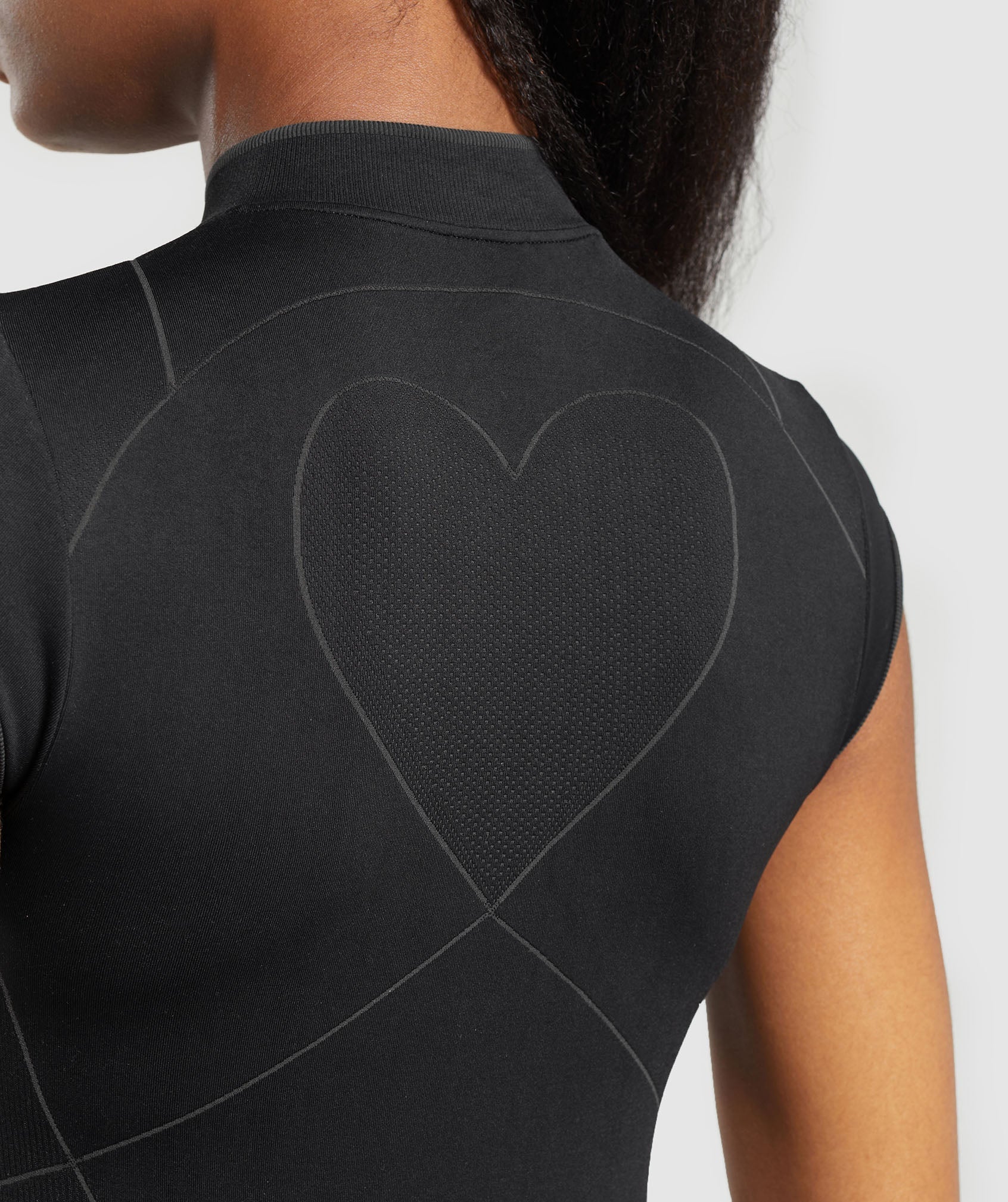 Contour Heart Seamless Short Sleeve Top