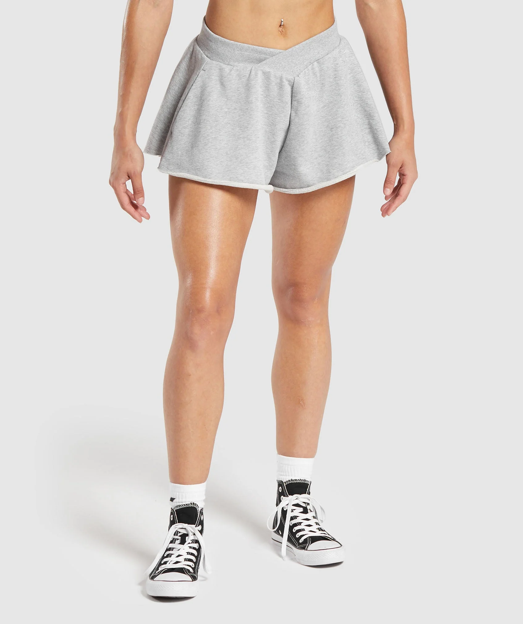 Lifting Crossover Cotton Shorts