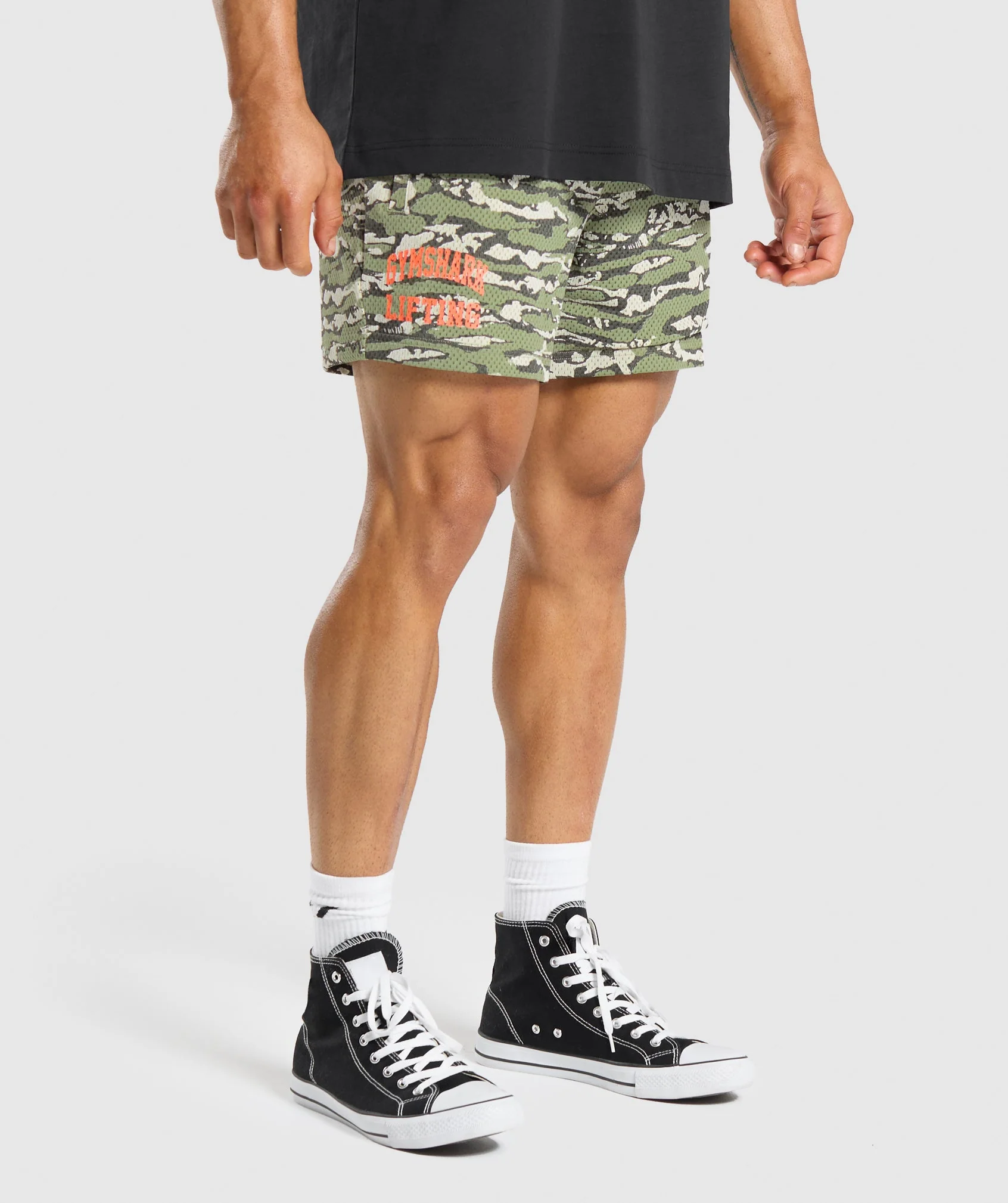 Printed Lifting Mesh 5" Shorts