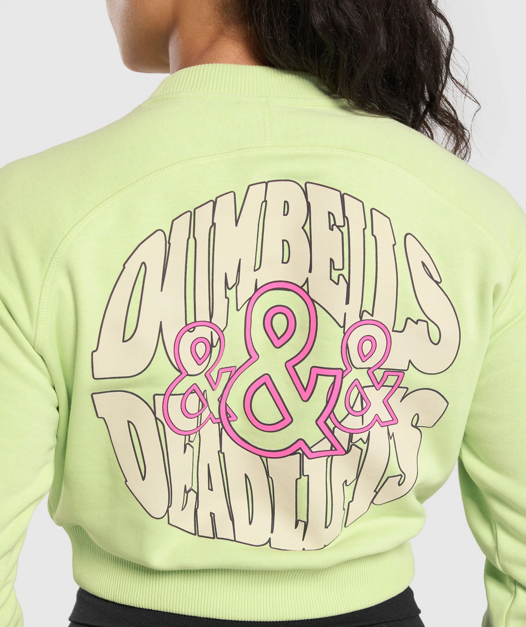 Dumbells & Deadlifts Crop Sweater