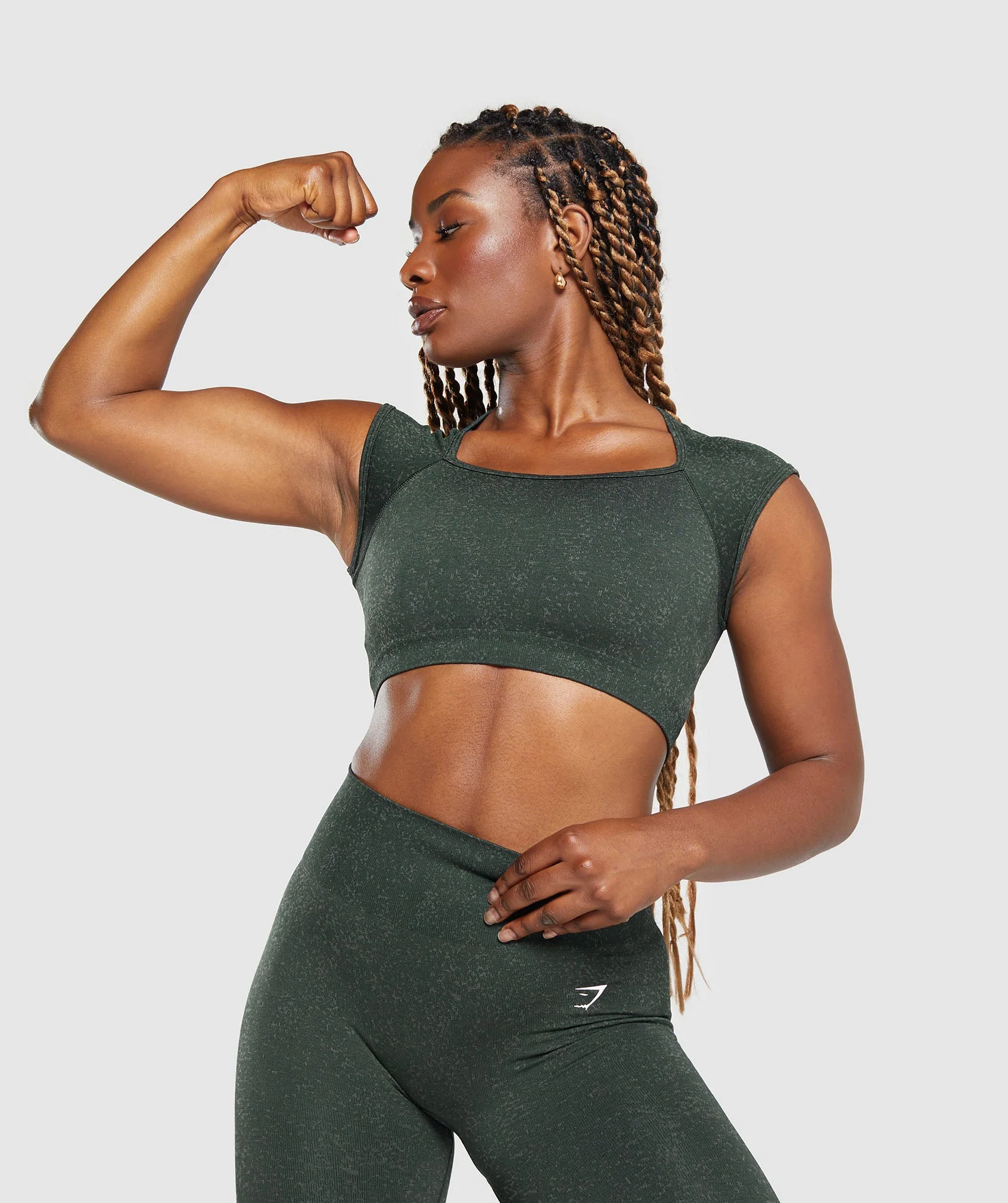Adapt Fleck Seamless Crop Top