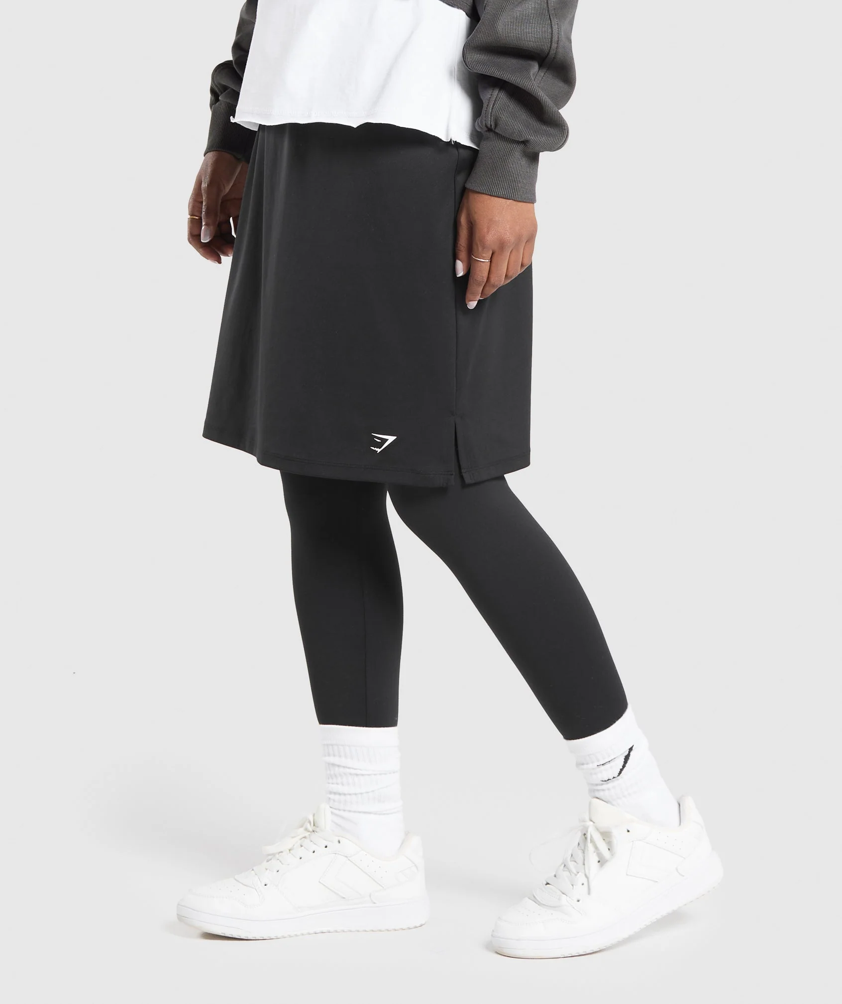 2 in 1 High Waisted Skirt Leggings