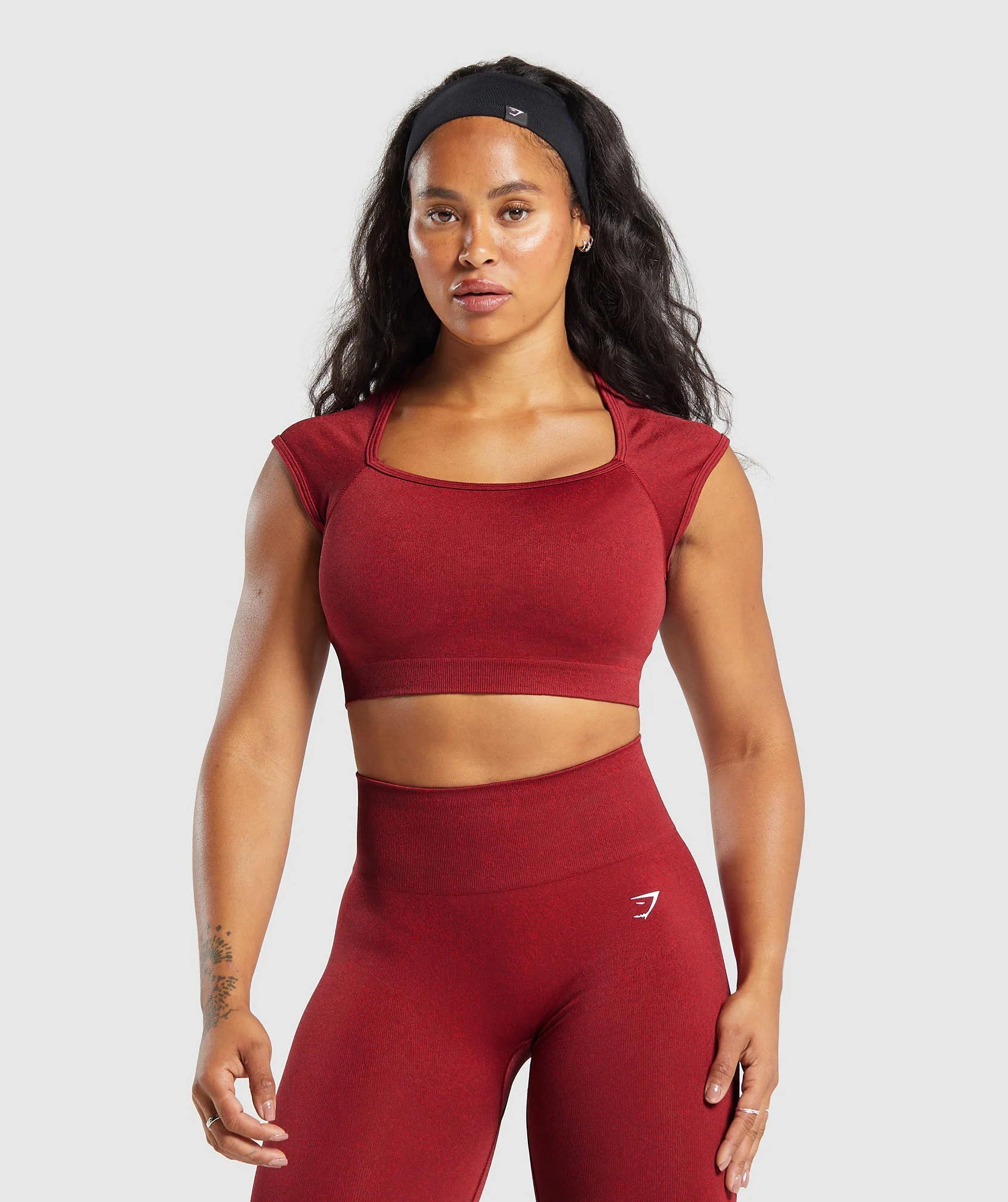 Adapt Fleck Seamless Crop Top