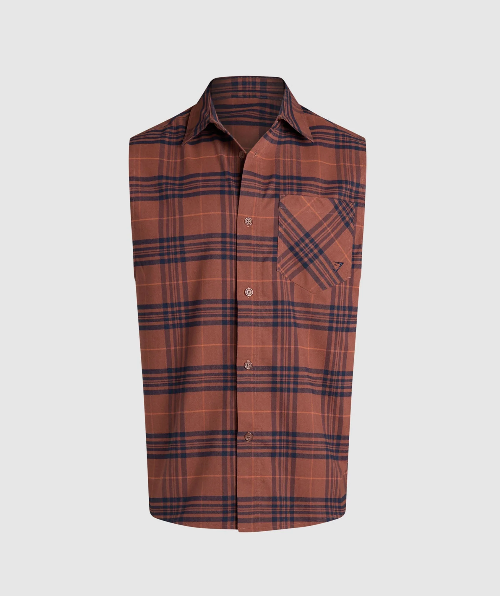 Check Sleeveless Shirt