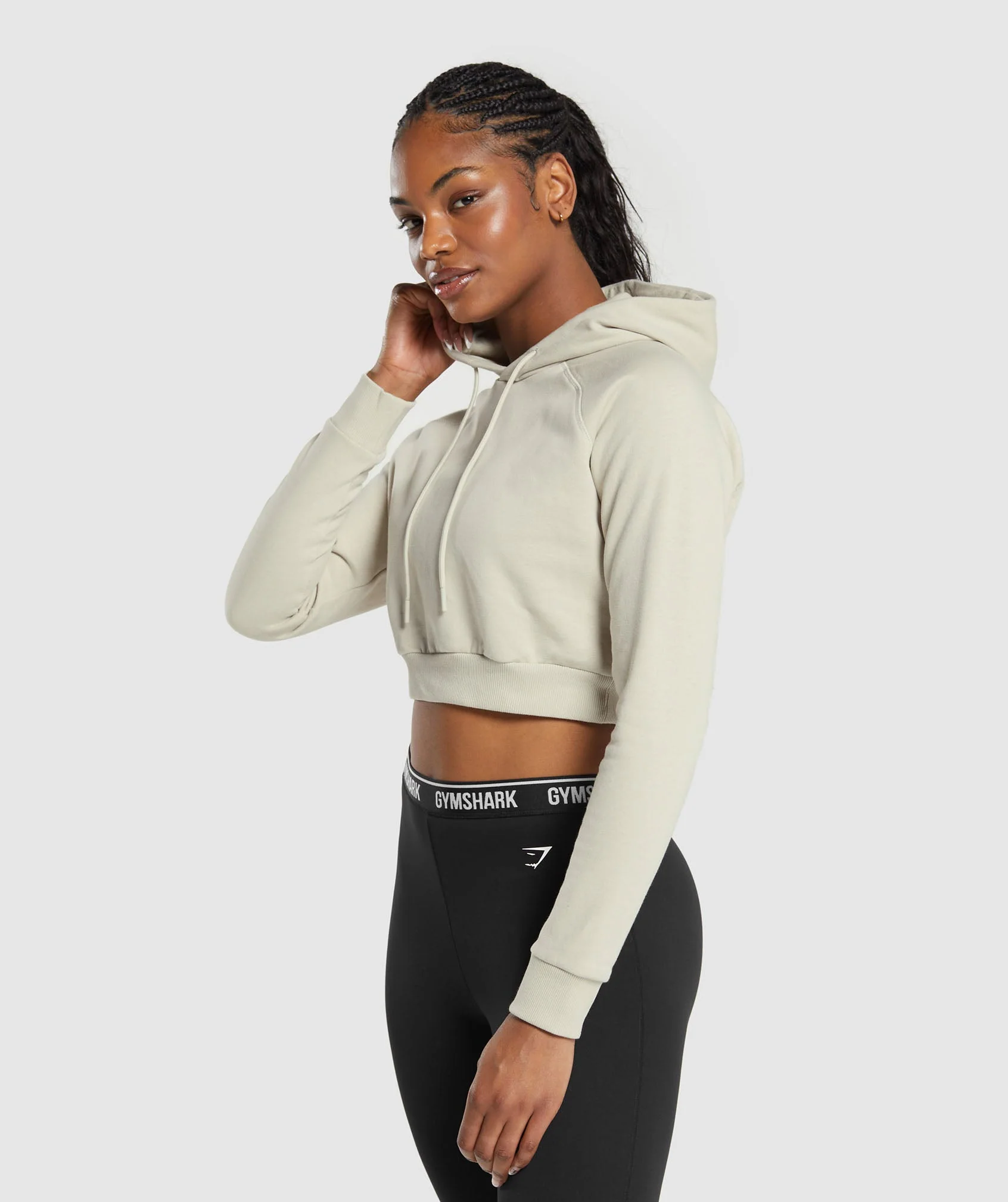 Training Fleece Cropped Hoodie