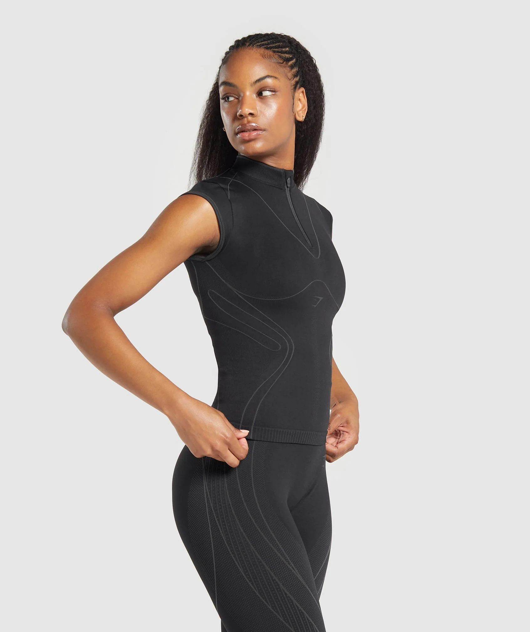 Contour Heart Seamless Short Sleeve Top