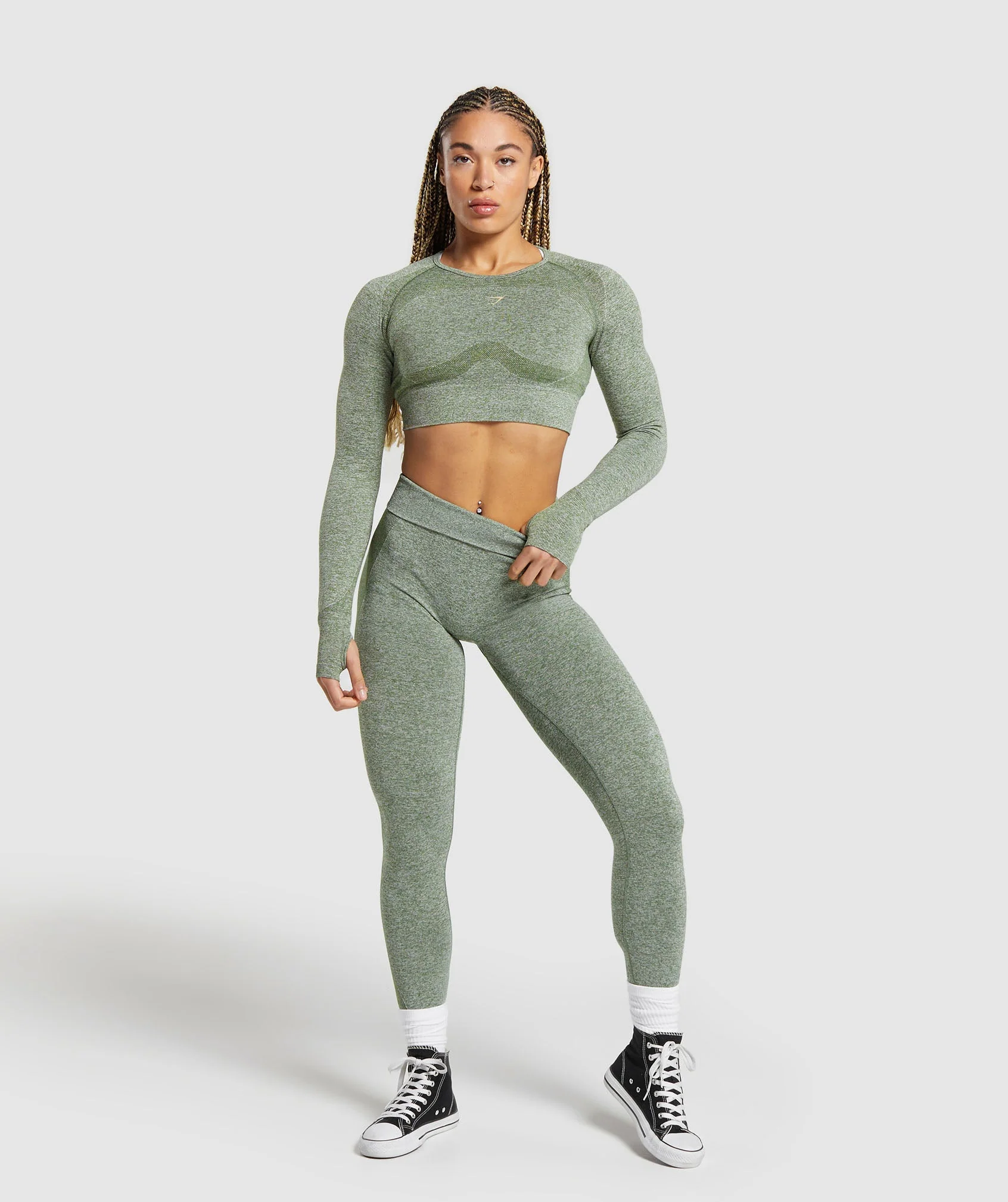Flex Sports Long Sleeve Crop Top