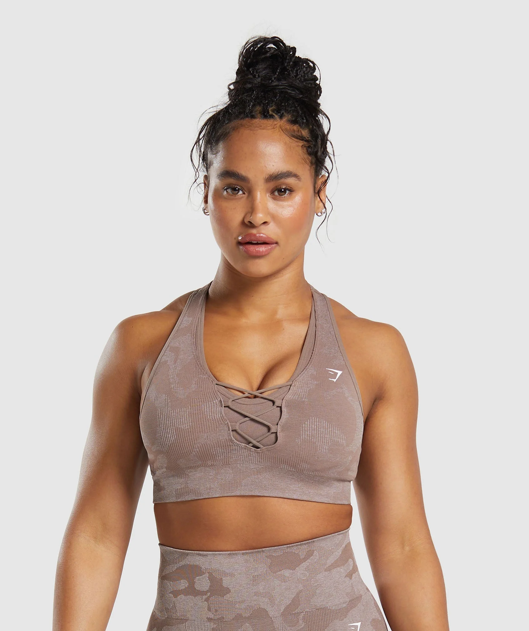 Adapt Camo Seamless Ribbed Sports Bra
