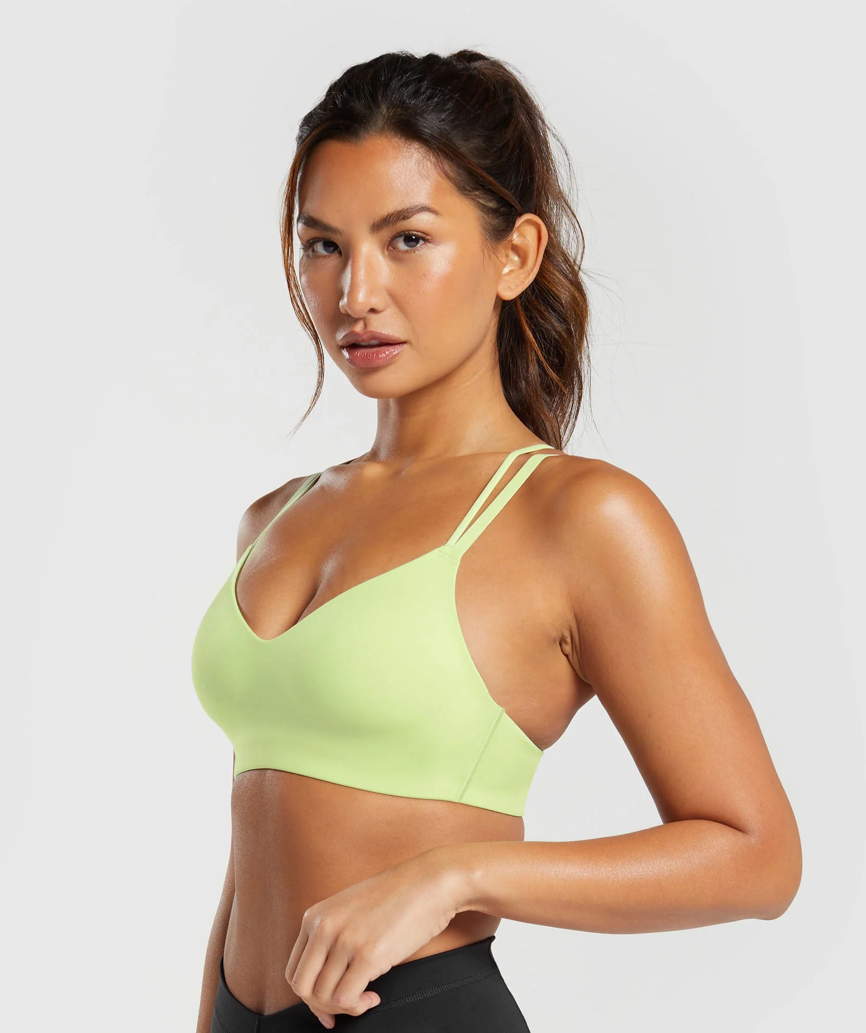 Strappy Back Light Support Sports Bra