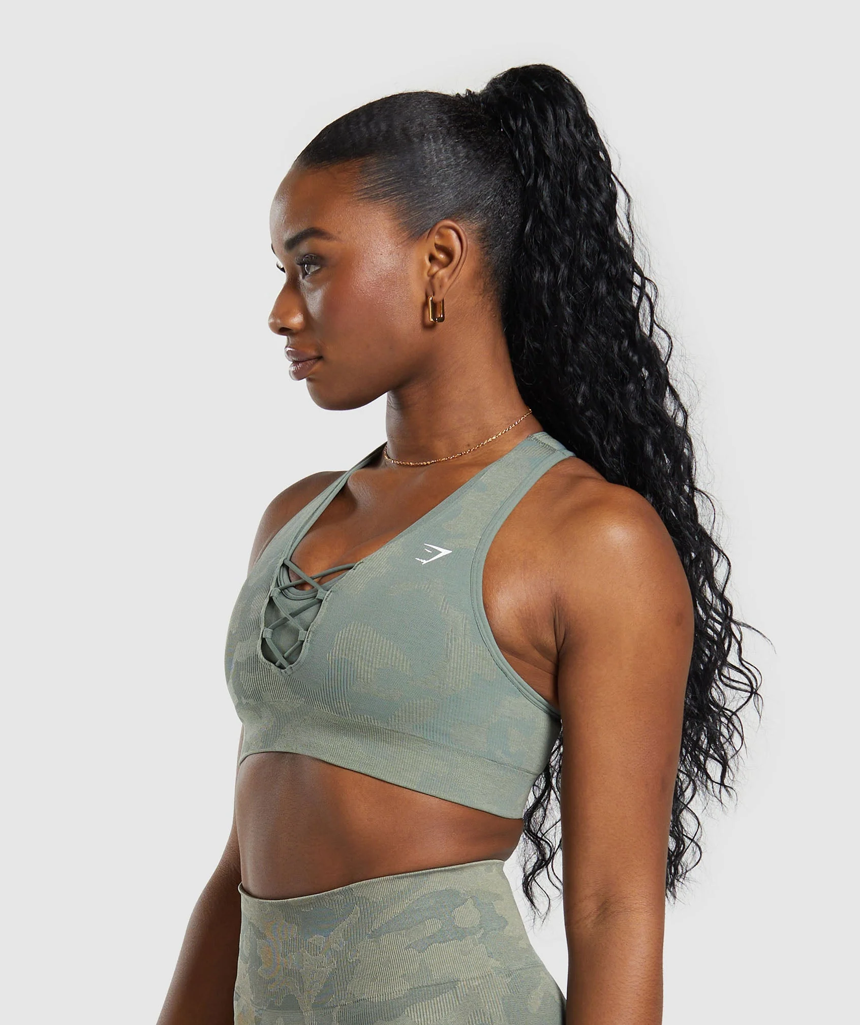 Adapt Camo Seamless Ribbed Sports Bra