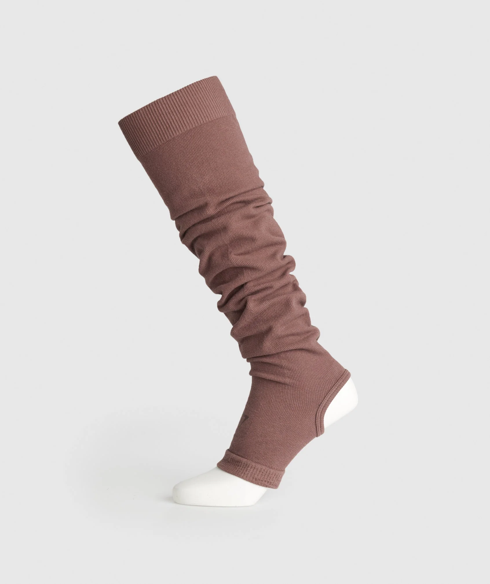 Ribbed Cotton Seamless Leg Warmers
