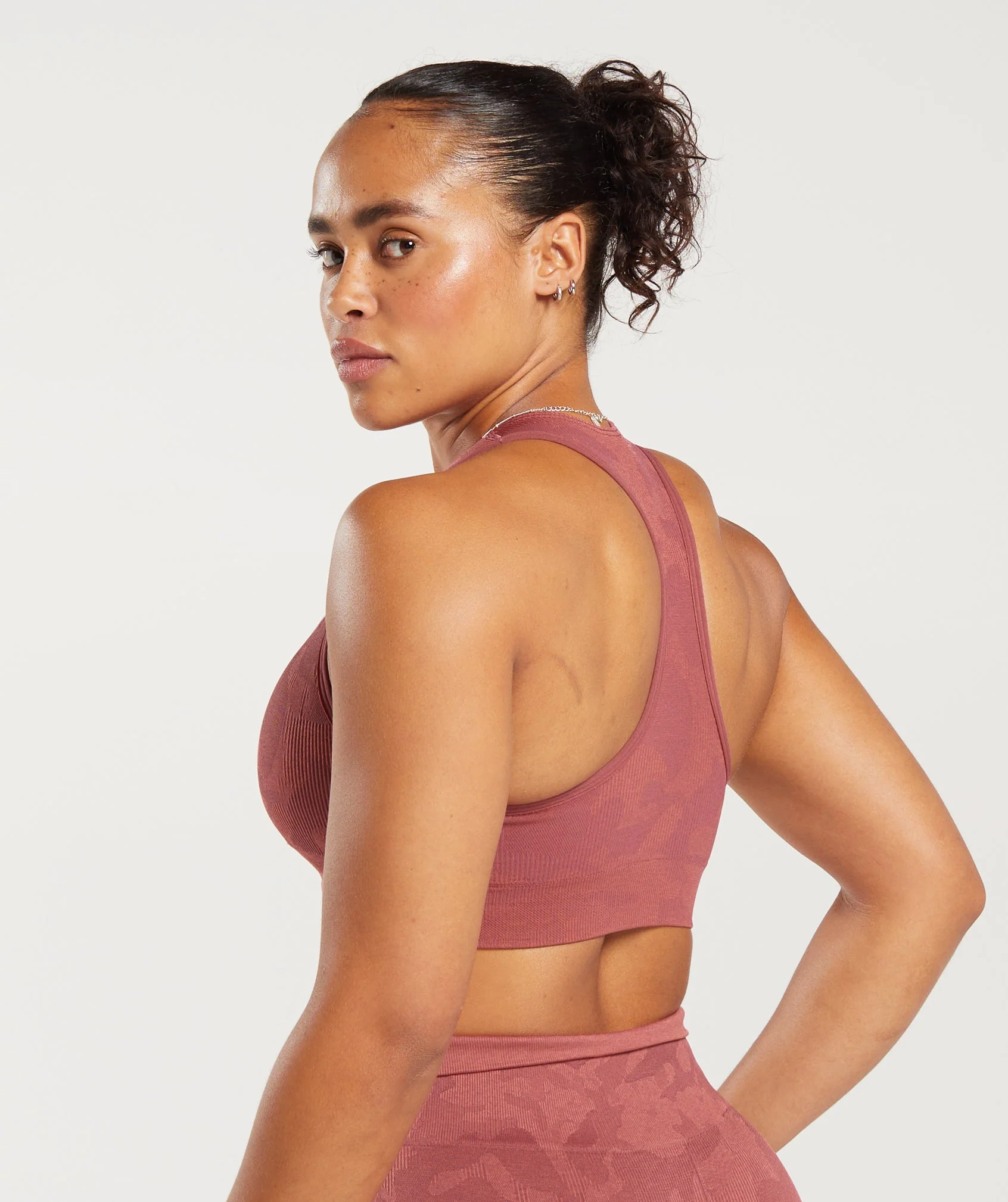 Adapt Camo Seamless Ribbed Sports Bra