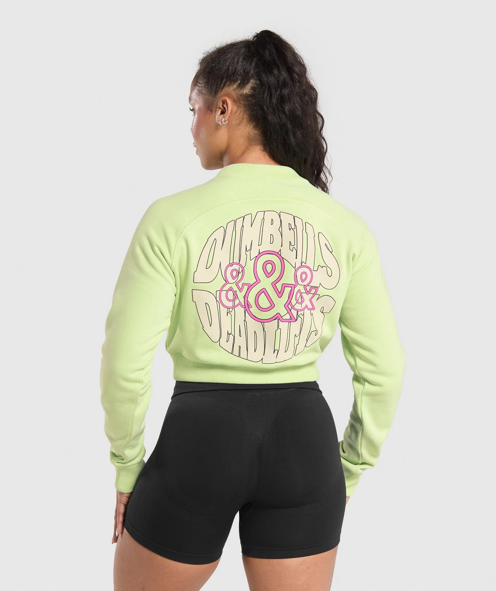 Dumbells & Deadlifts Crop Sweater