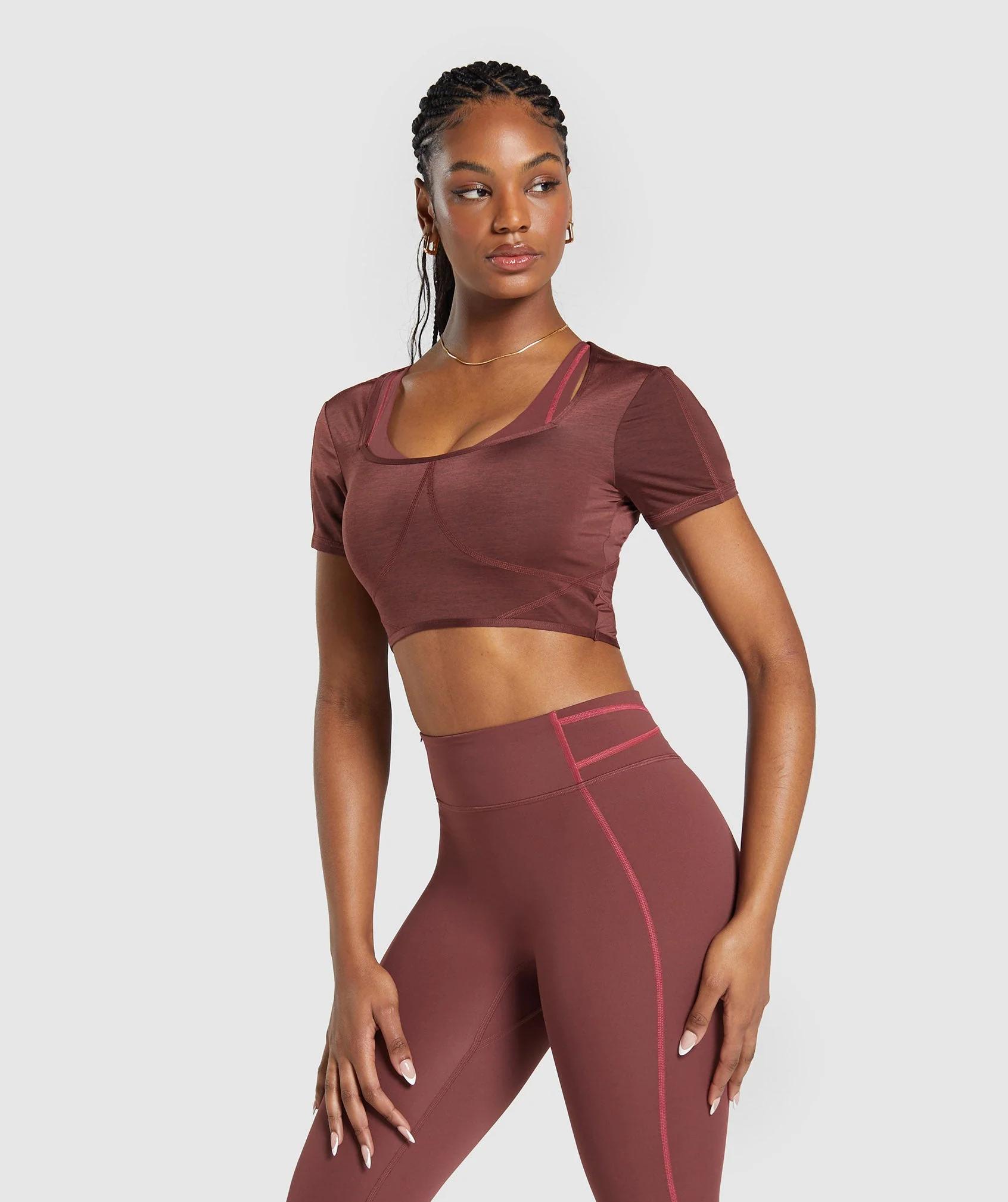 Stitch Feature Crop Top