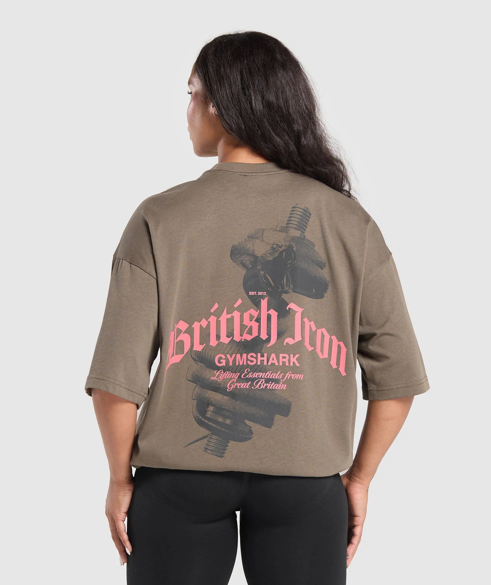 British Iron Heavyweight T-Shirt- Ice Grey