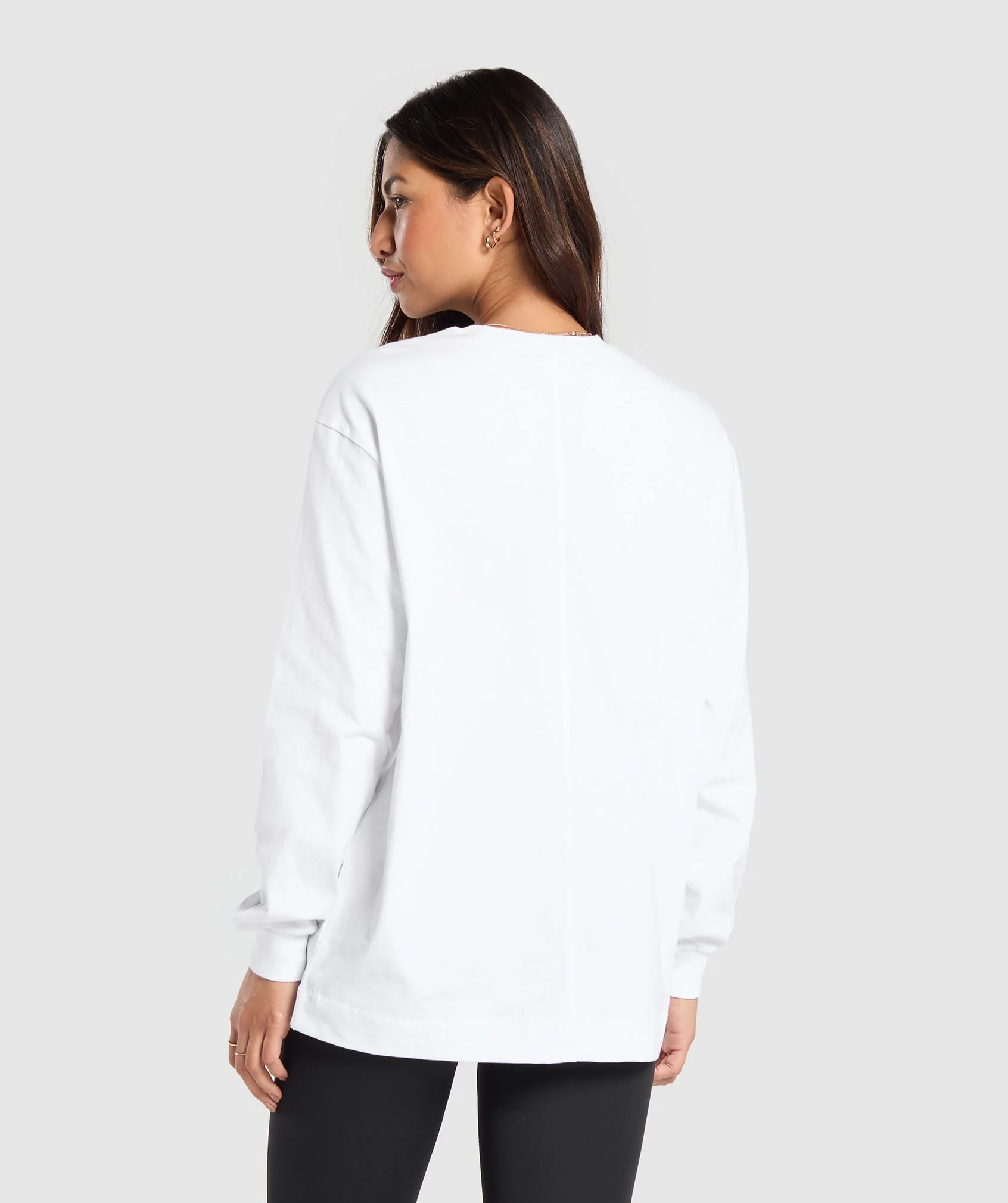 Cotton Oversized Long Sleeve Top