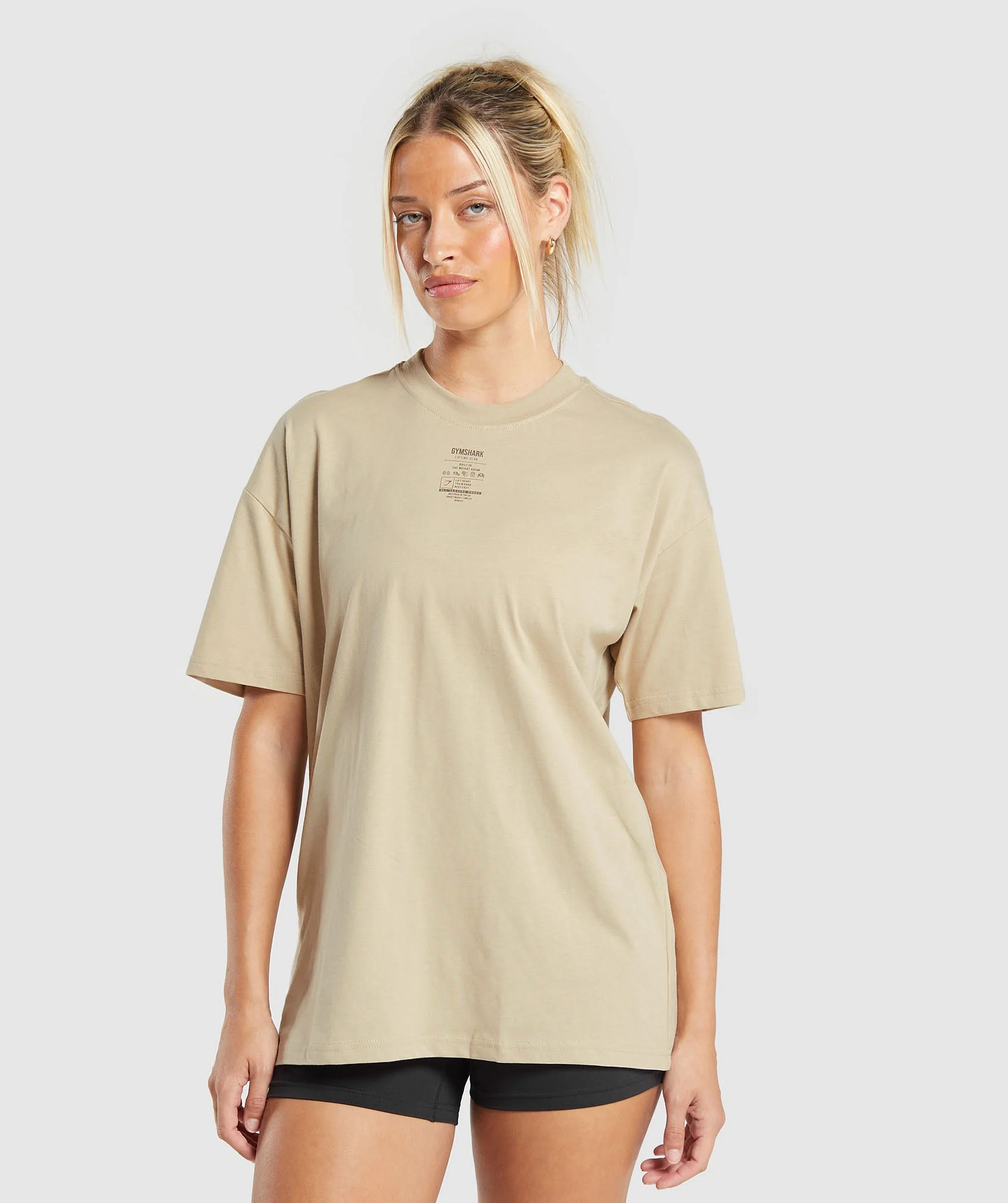 Care Label Graphic Oversized T-Shirt