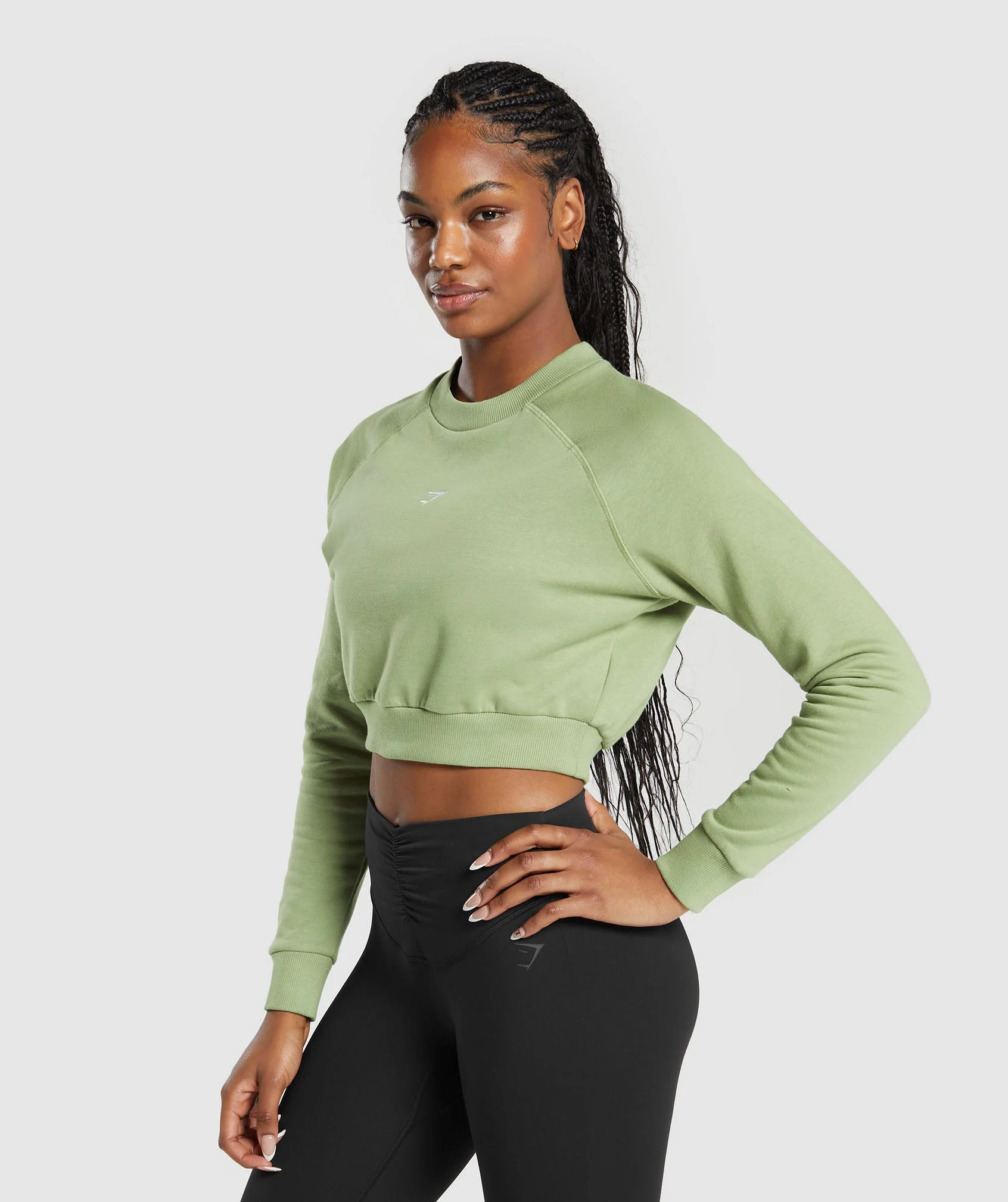Training Fleece Cropped Sweatshirt