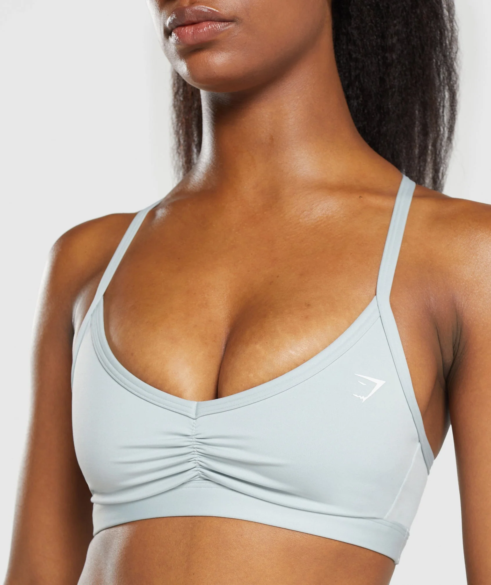 Ruched Strappy Sports Bra