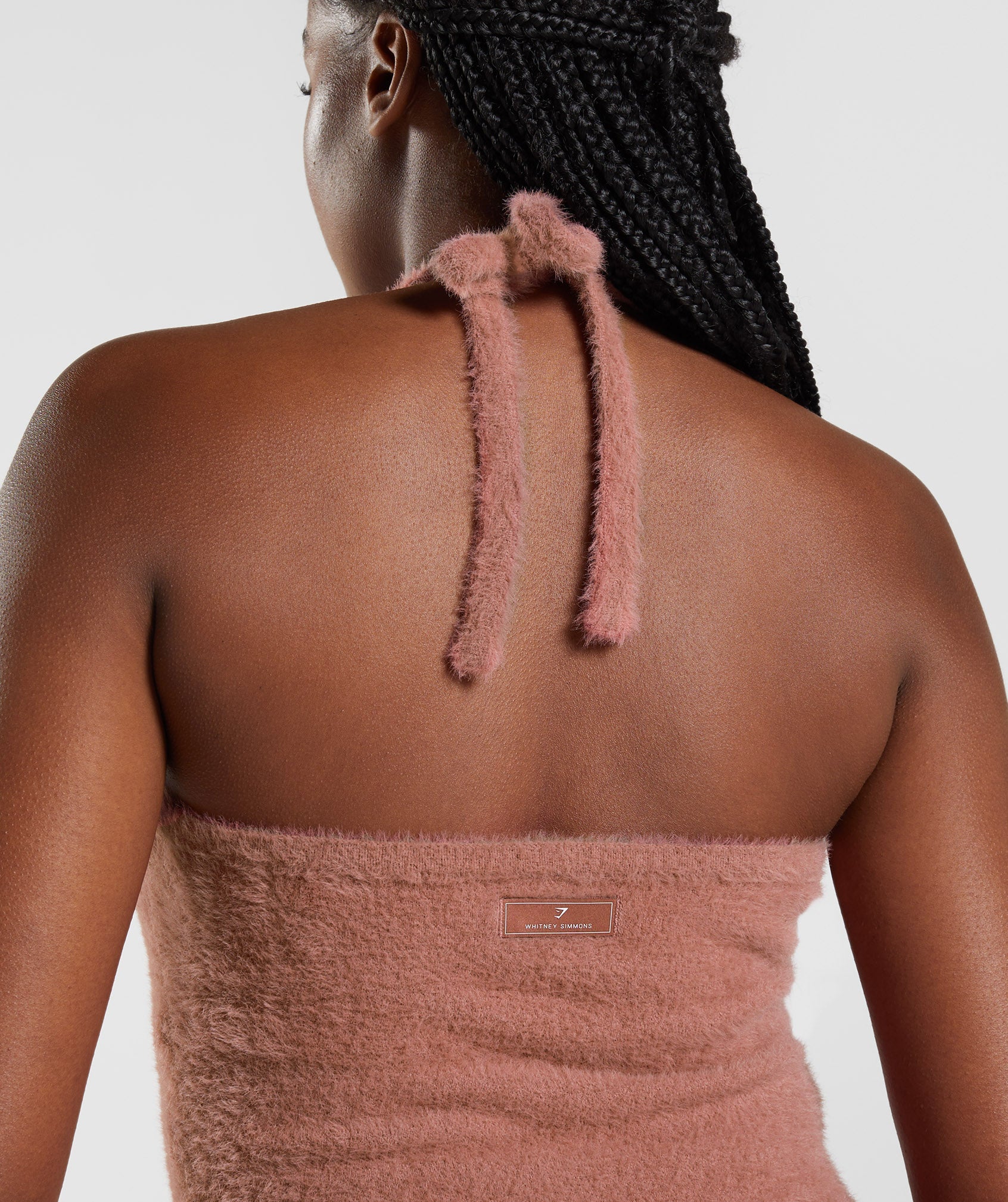 Whitney Eyelash Knit Midi Halter Top