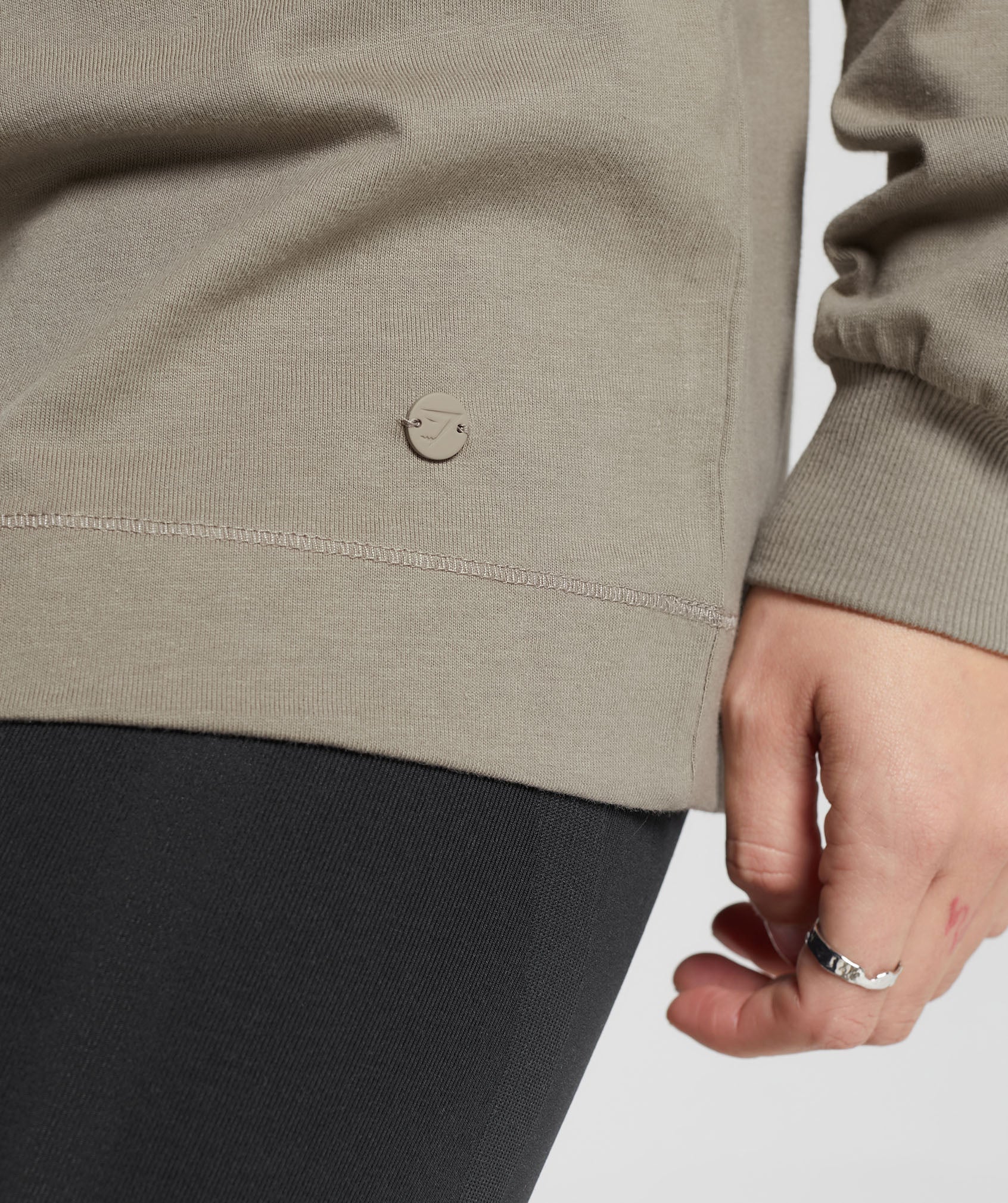 Cotton Oversized Long Sleeve Top