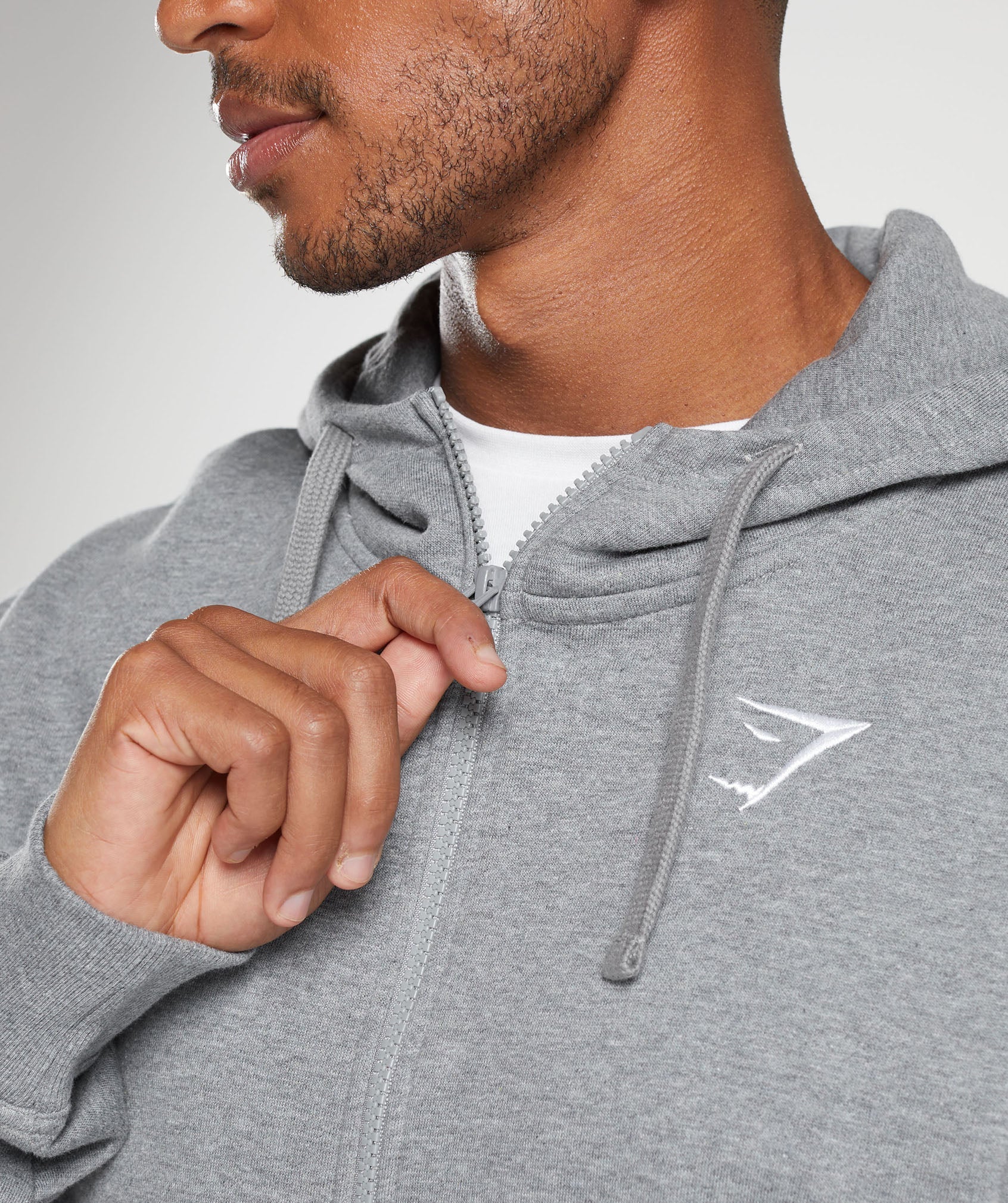 Crest Oversized Zip Up Hoodie