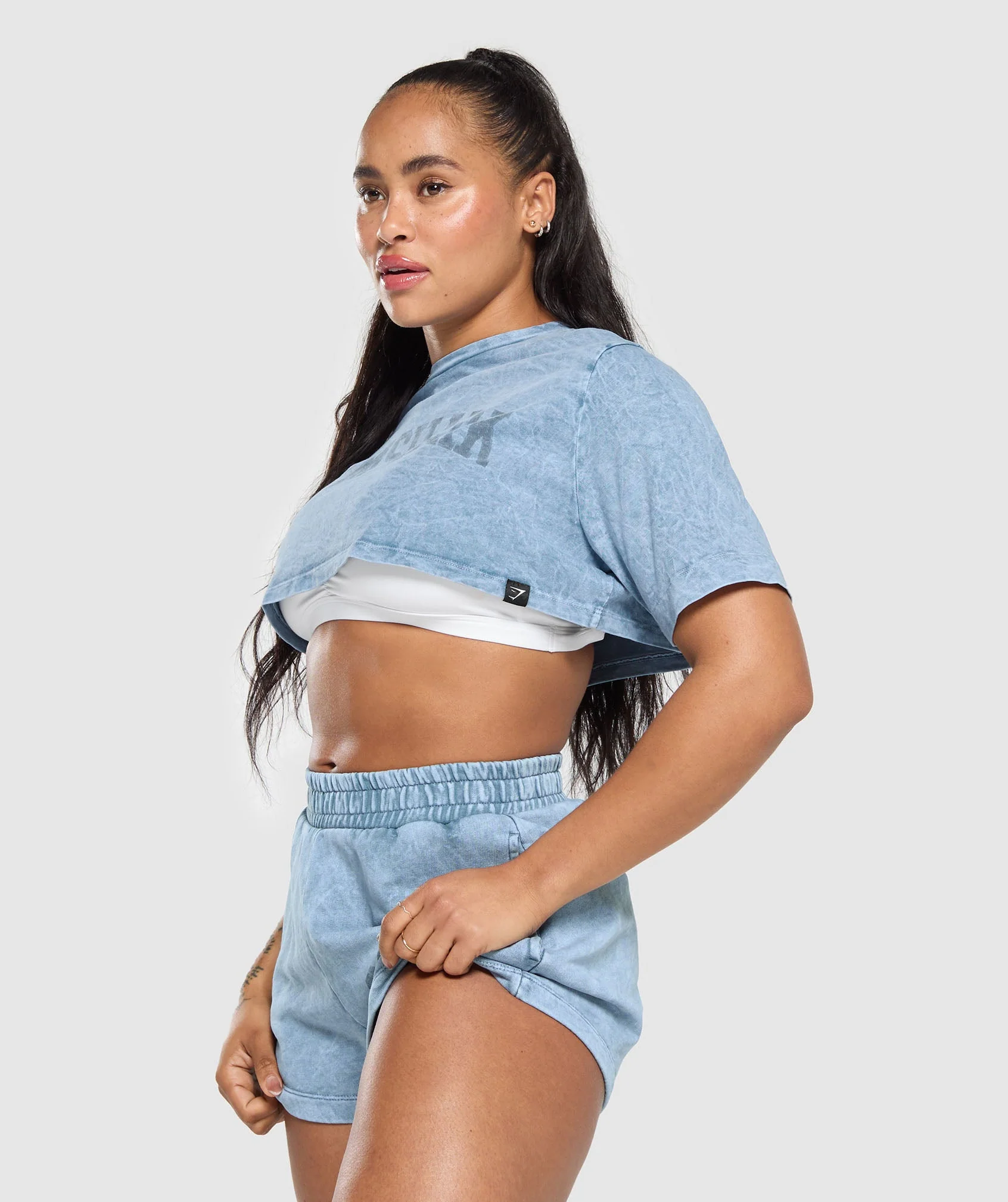 Collegiate Shadow Washed Crop Top