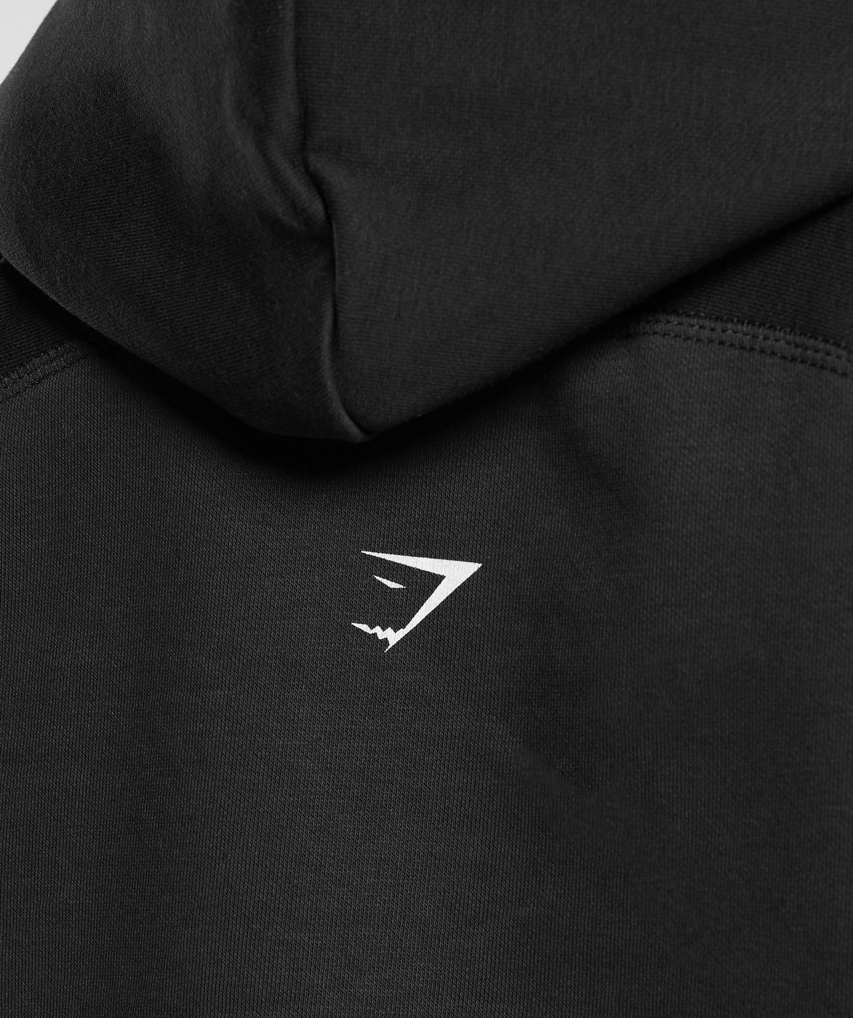 Care Label Graphic Brushed Hoodie