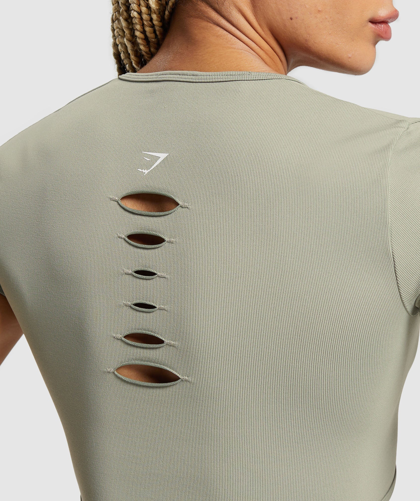 Gains Seamless Fitted Crop Top