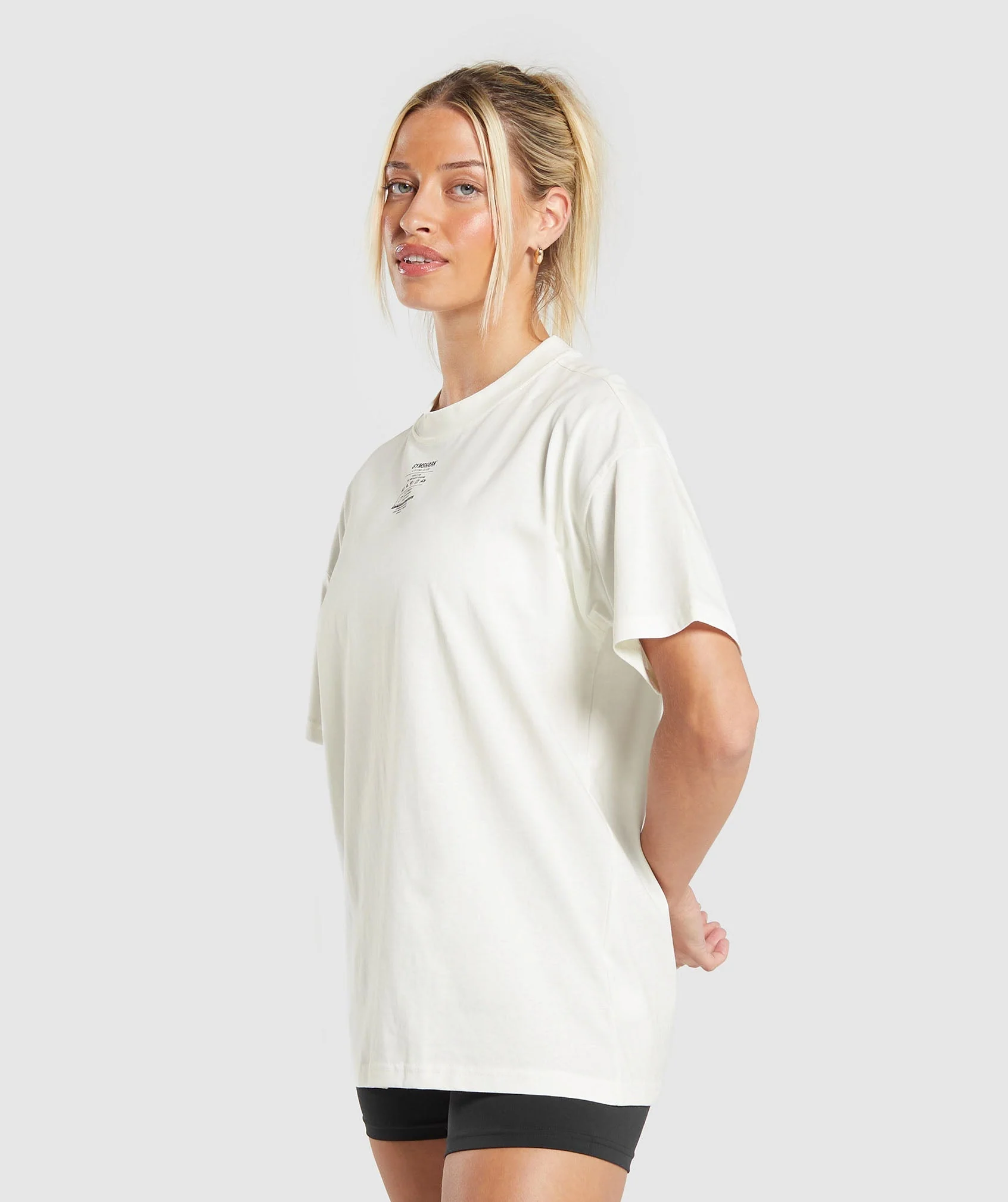 Care Label Graphic Oversized T-Shirt