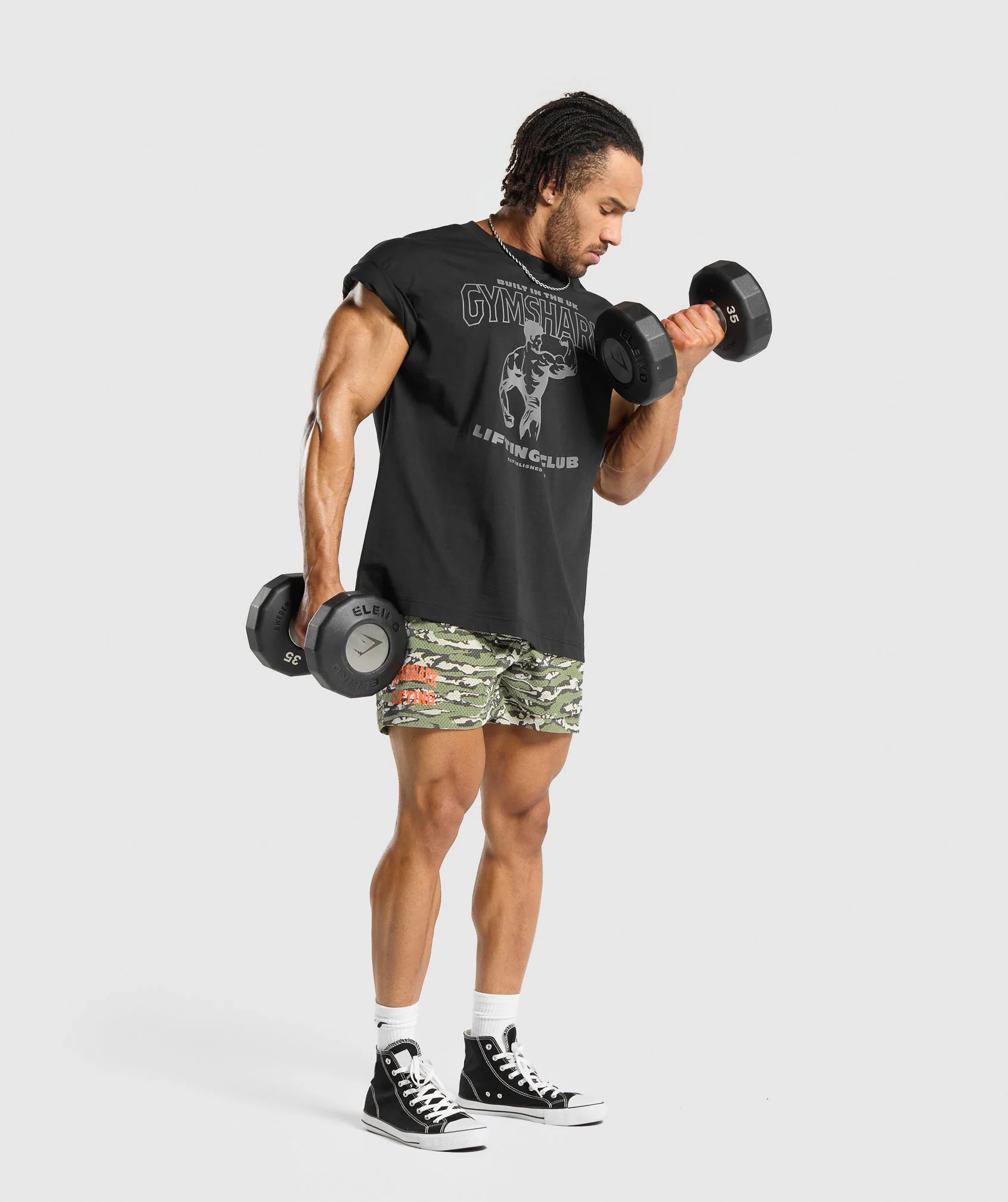 Printed Lifting Mesh 5" Shorts