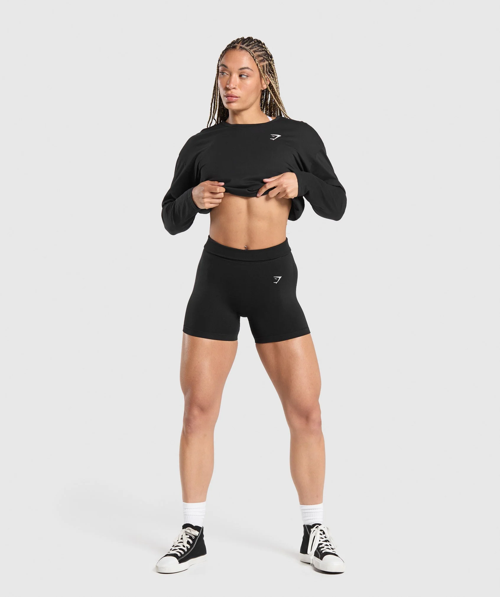 Training Oversized Cotton Long Sleeve Top