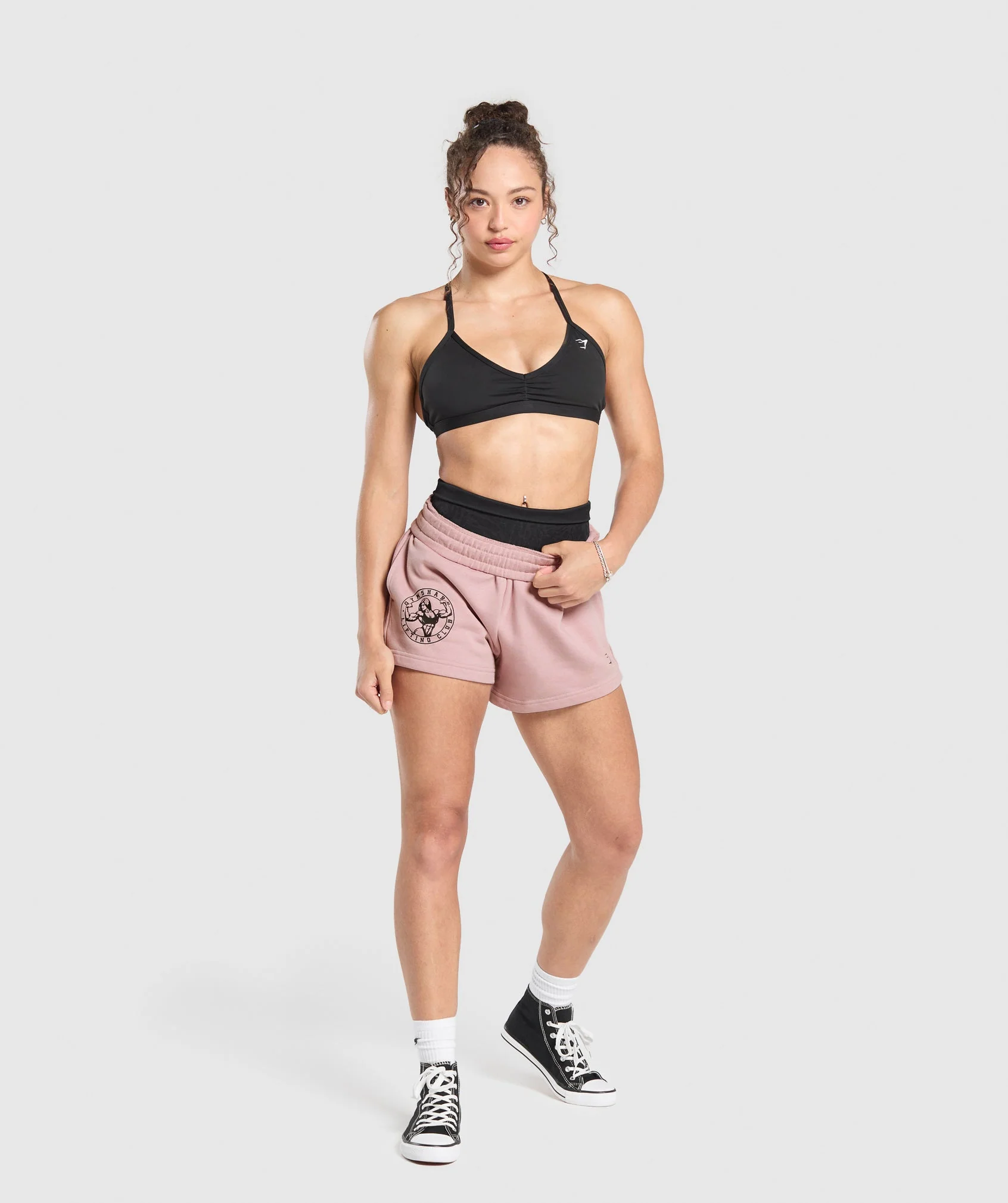 Strong Girl Lifting Club Graphic Shorts