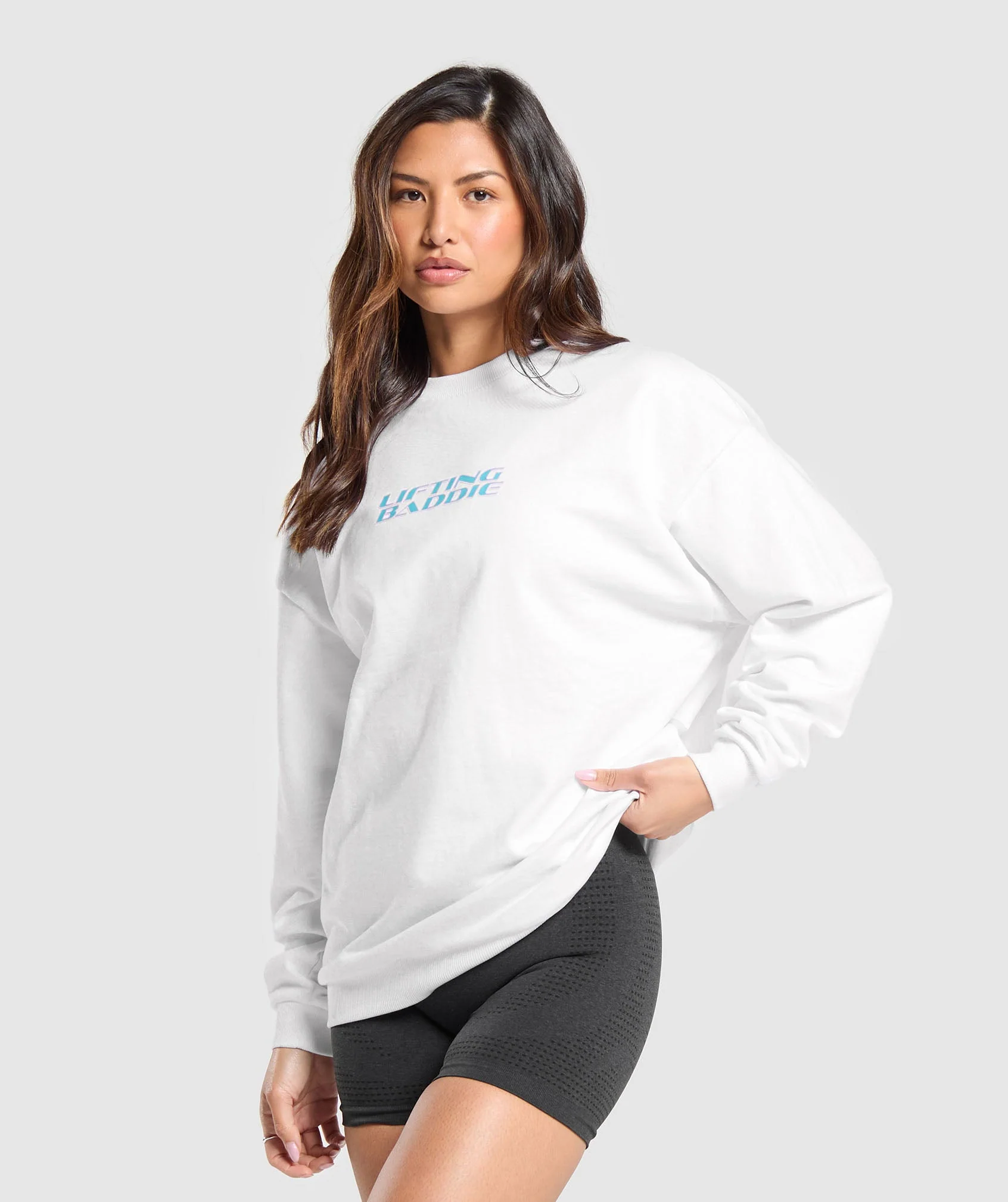 Lifting Baddie Graphic Sweatshirt