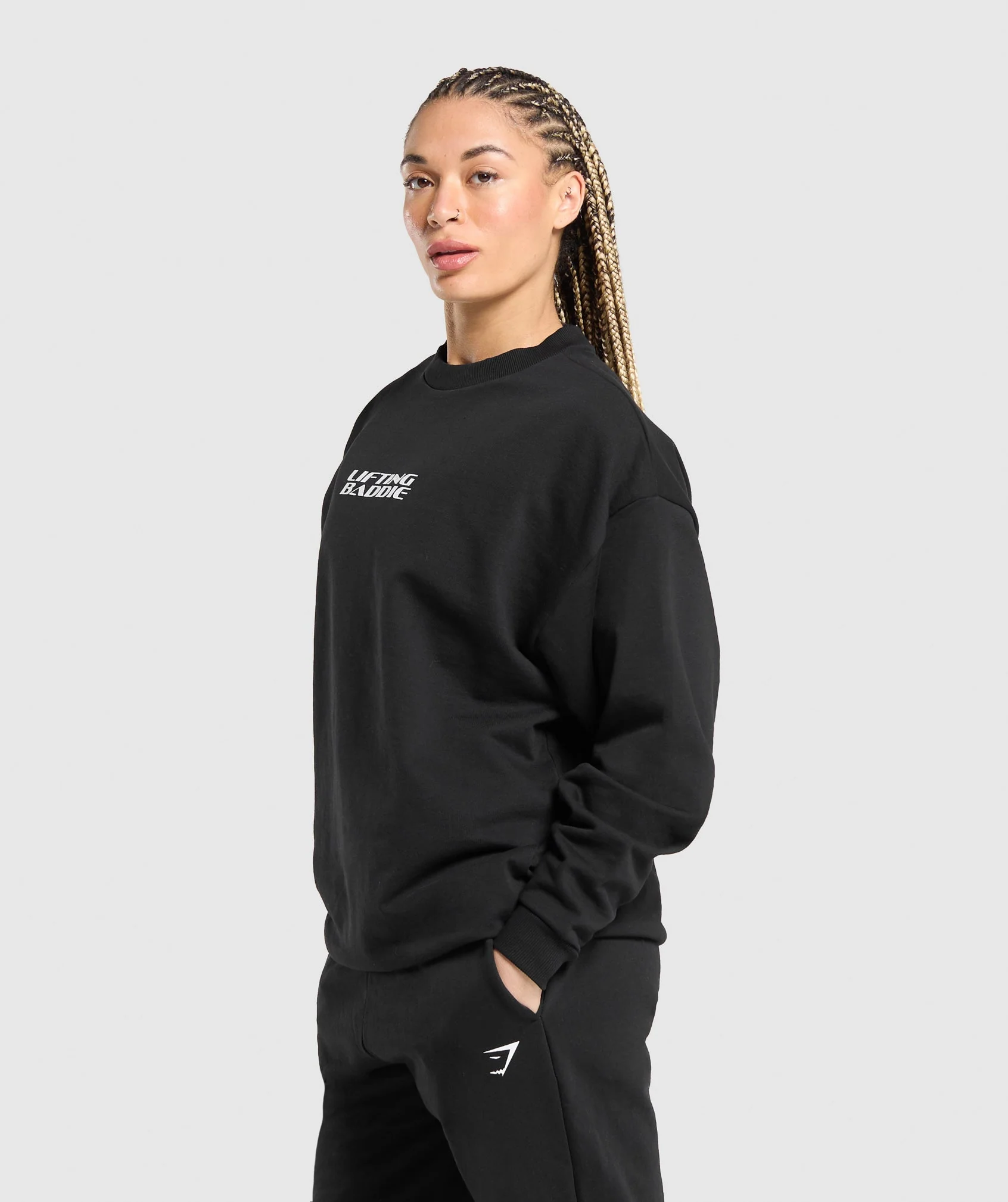 Lifting Baddie Graphic Sweatshirt