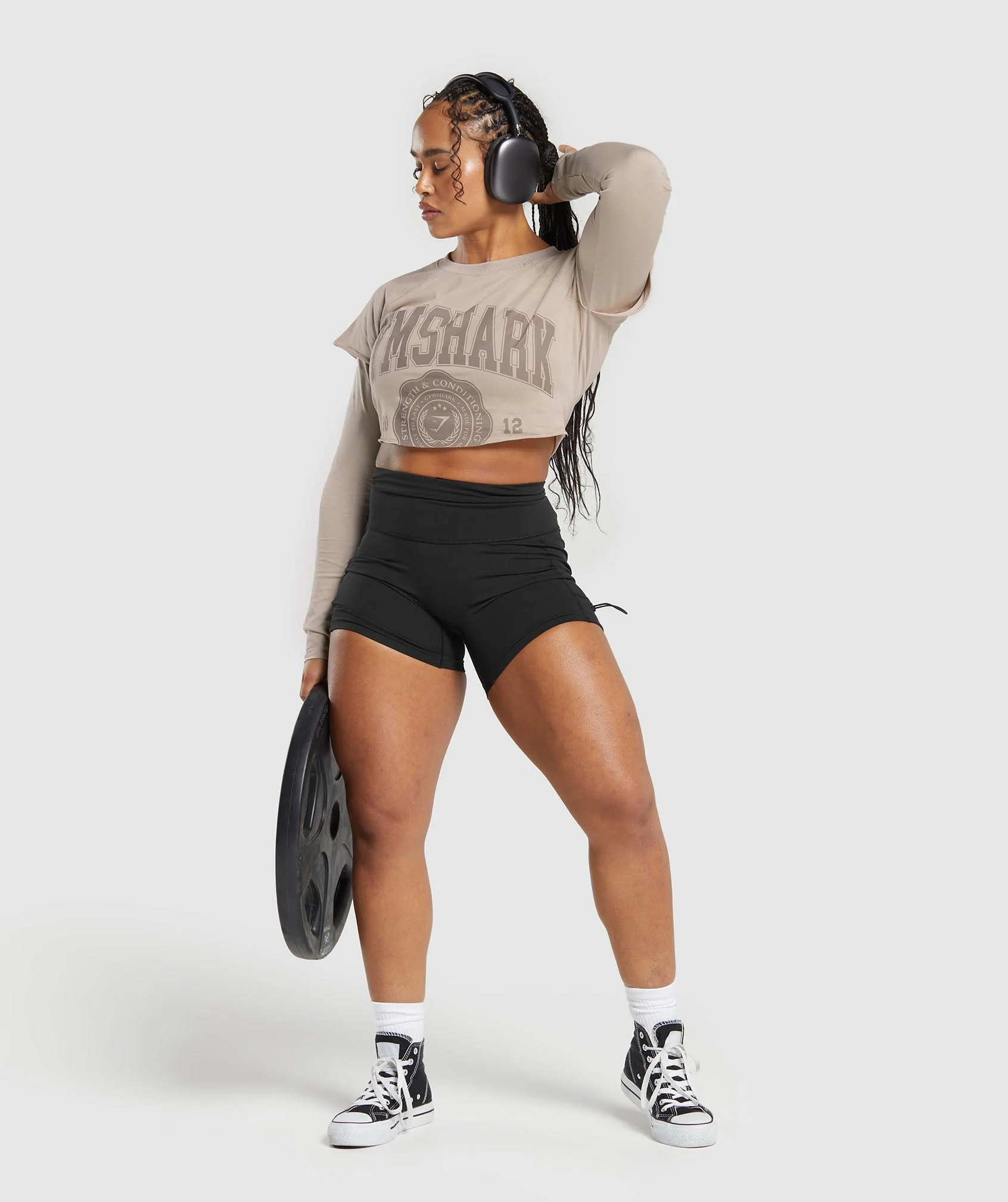 Lifting 2 In 1 Long Sleeve Crop Top