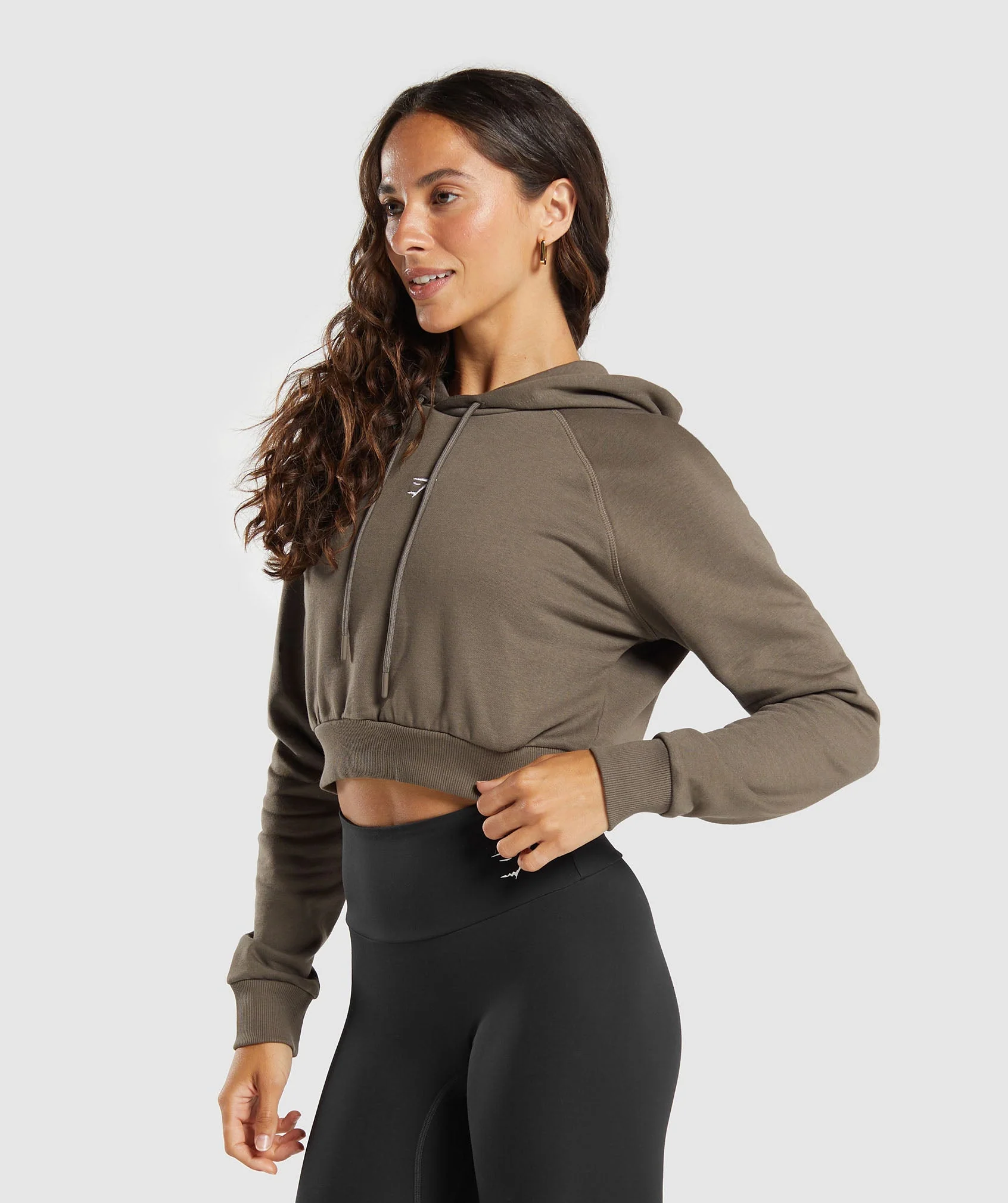 Training Fleece Cropped Hoodie