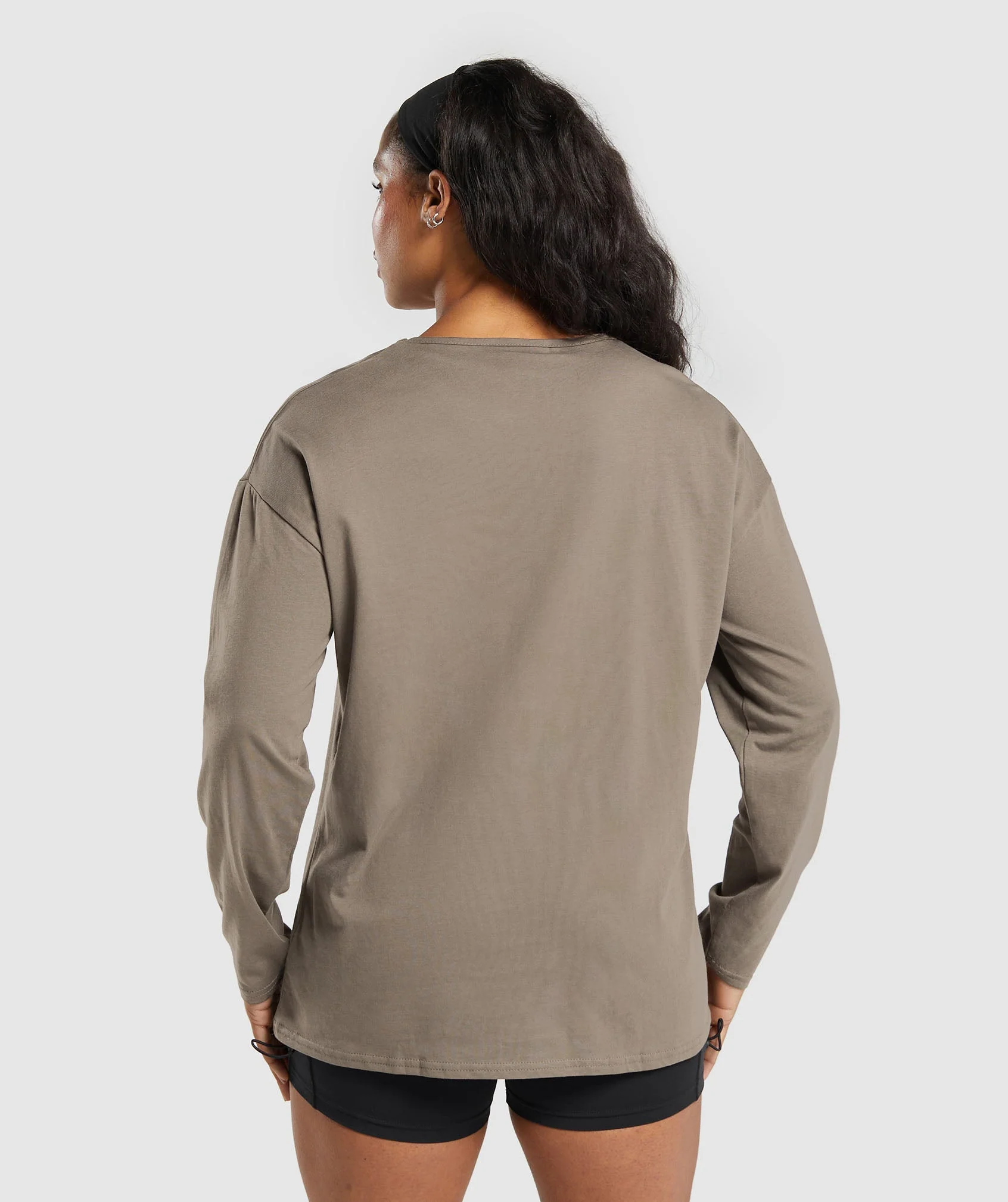 Training Oversized Cotton Long Sleeve Top