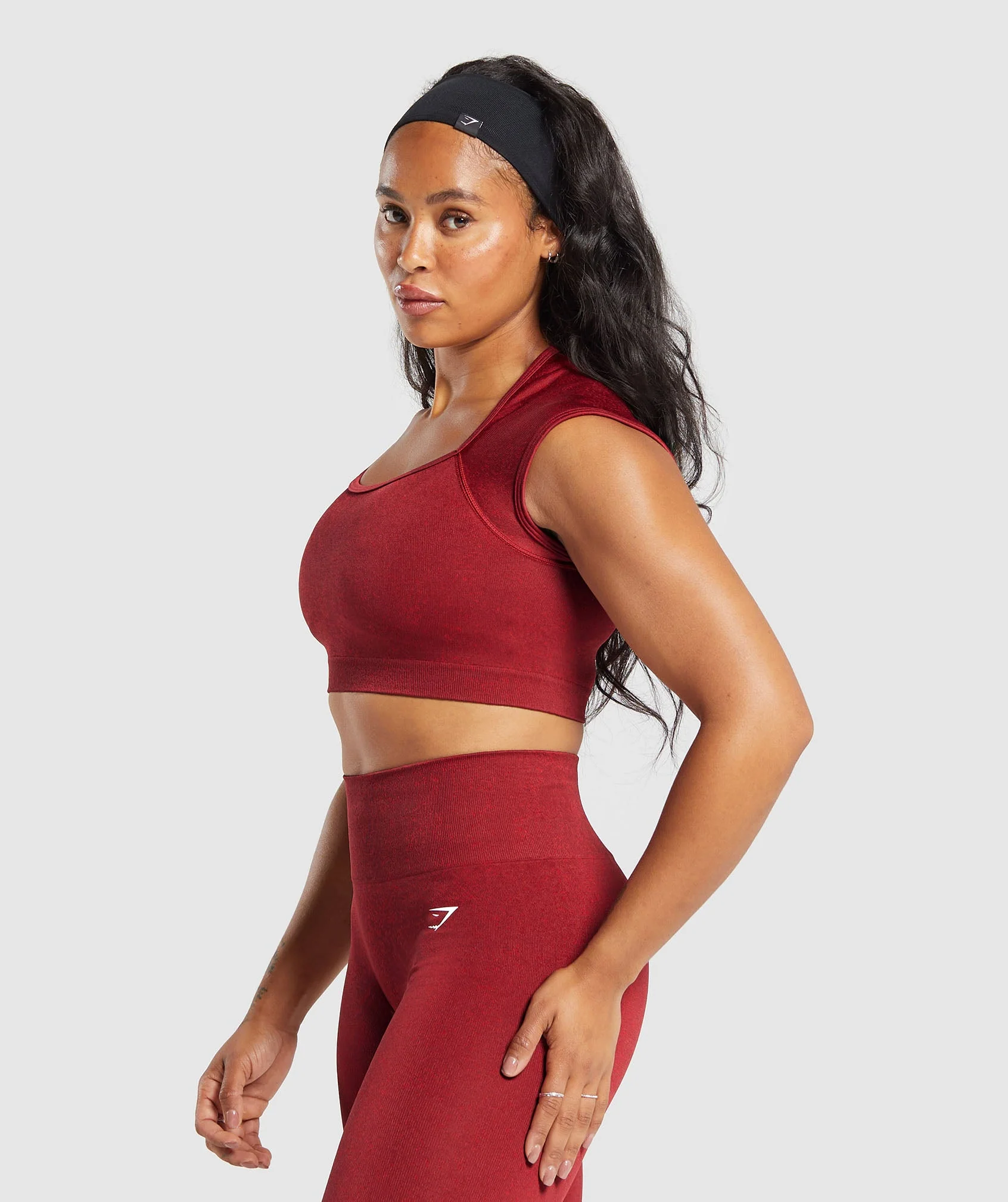 Adapt Fleck Seamless Crop Top