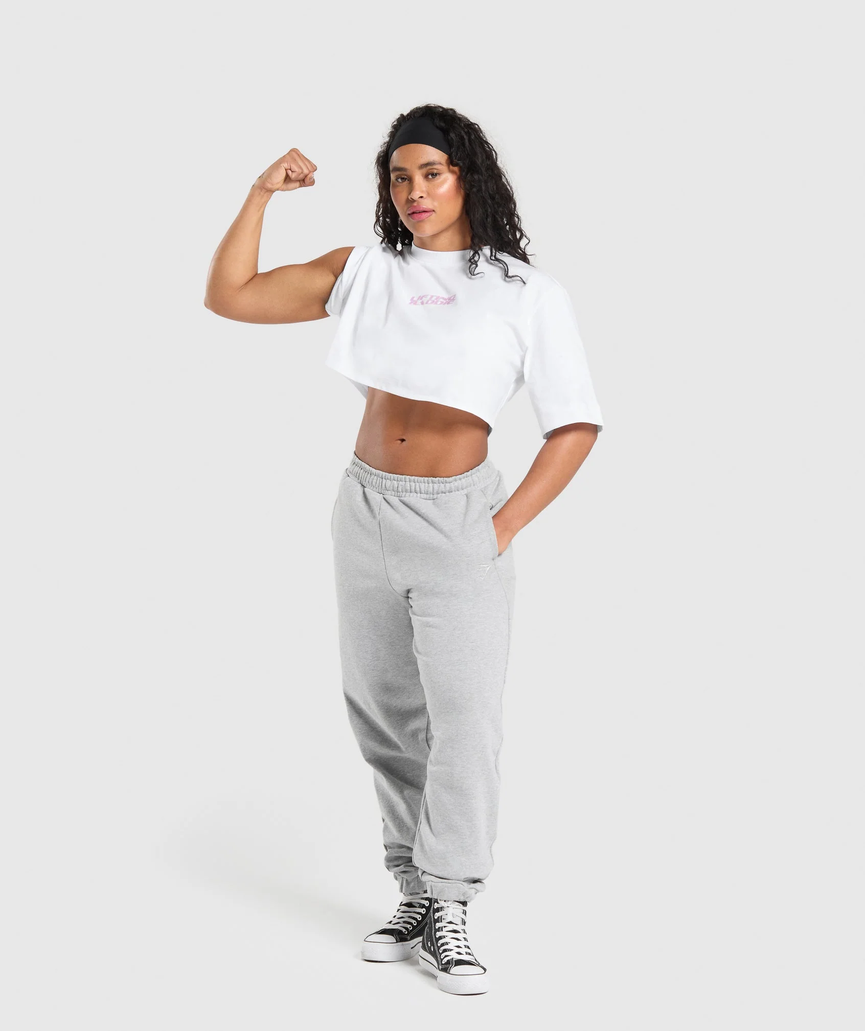 Lifting Baddie Boxy Crop Top