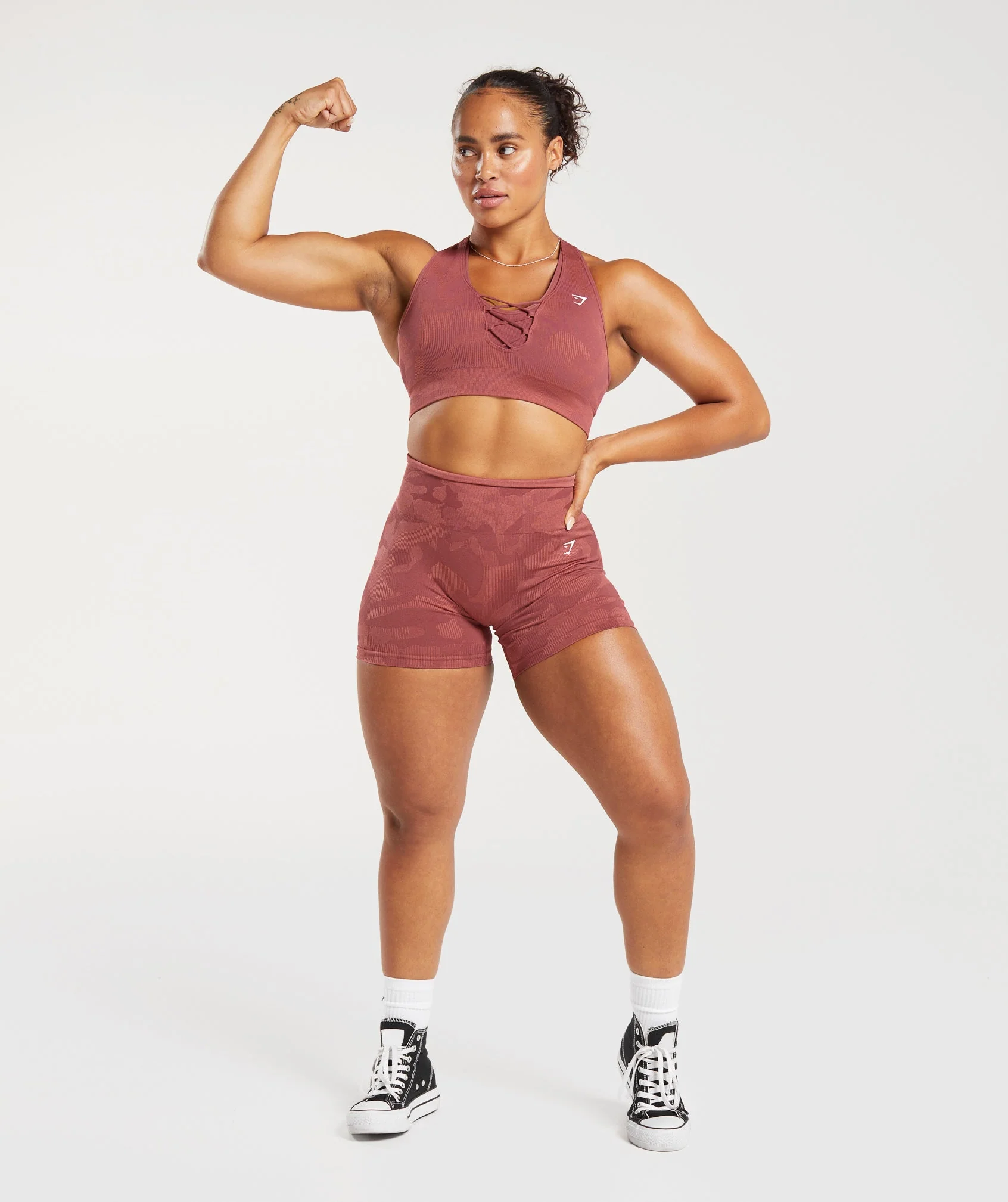 Adapt Camo Seamless Ribbed Sports Bra