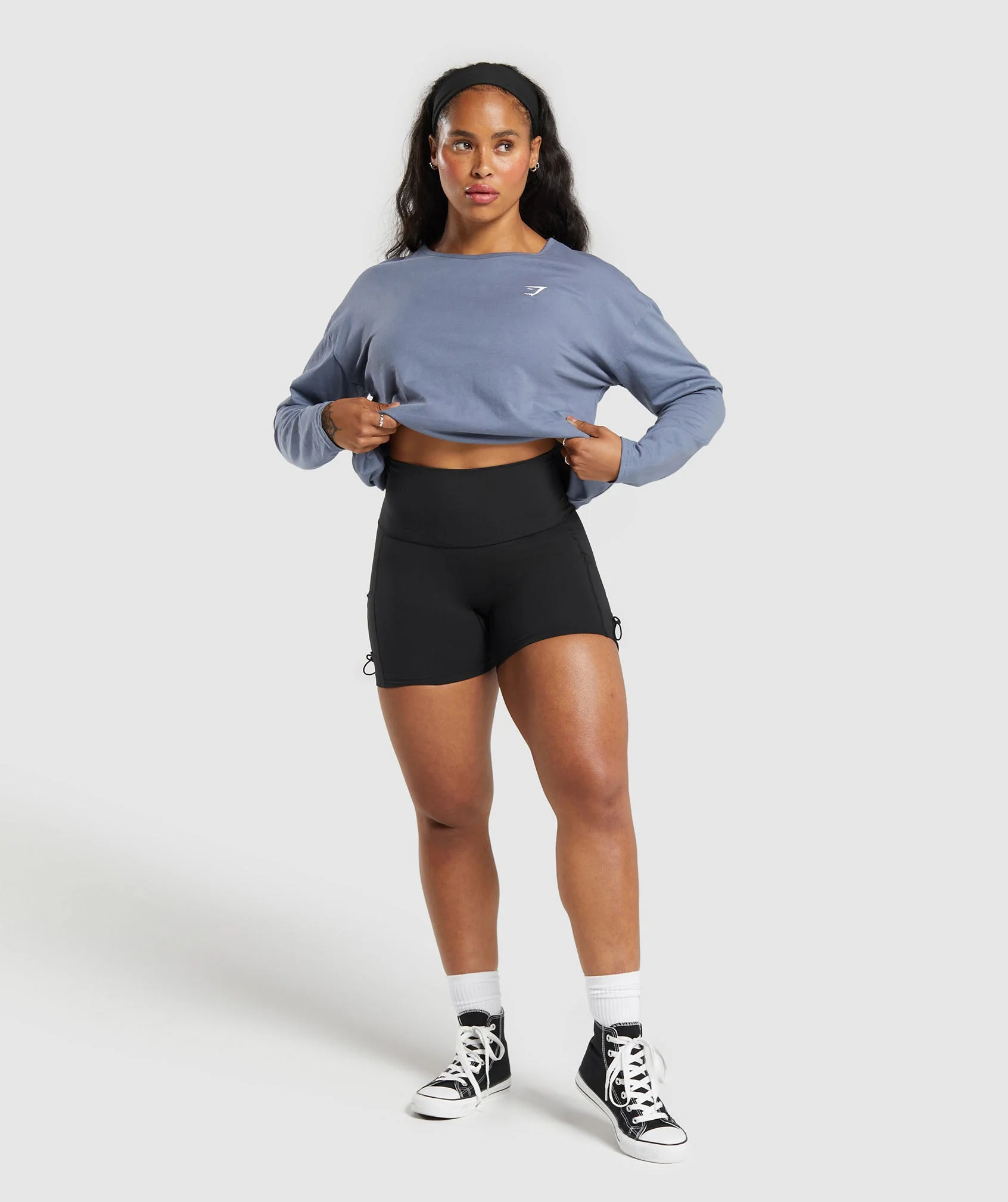 Training Oversized Cotton Long Sleeve Top