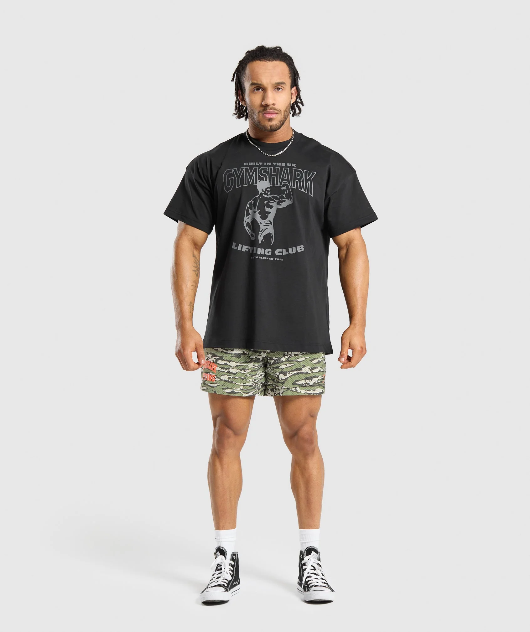 Printed Lifting Mesh 5" Shorts