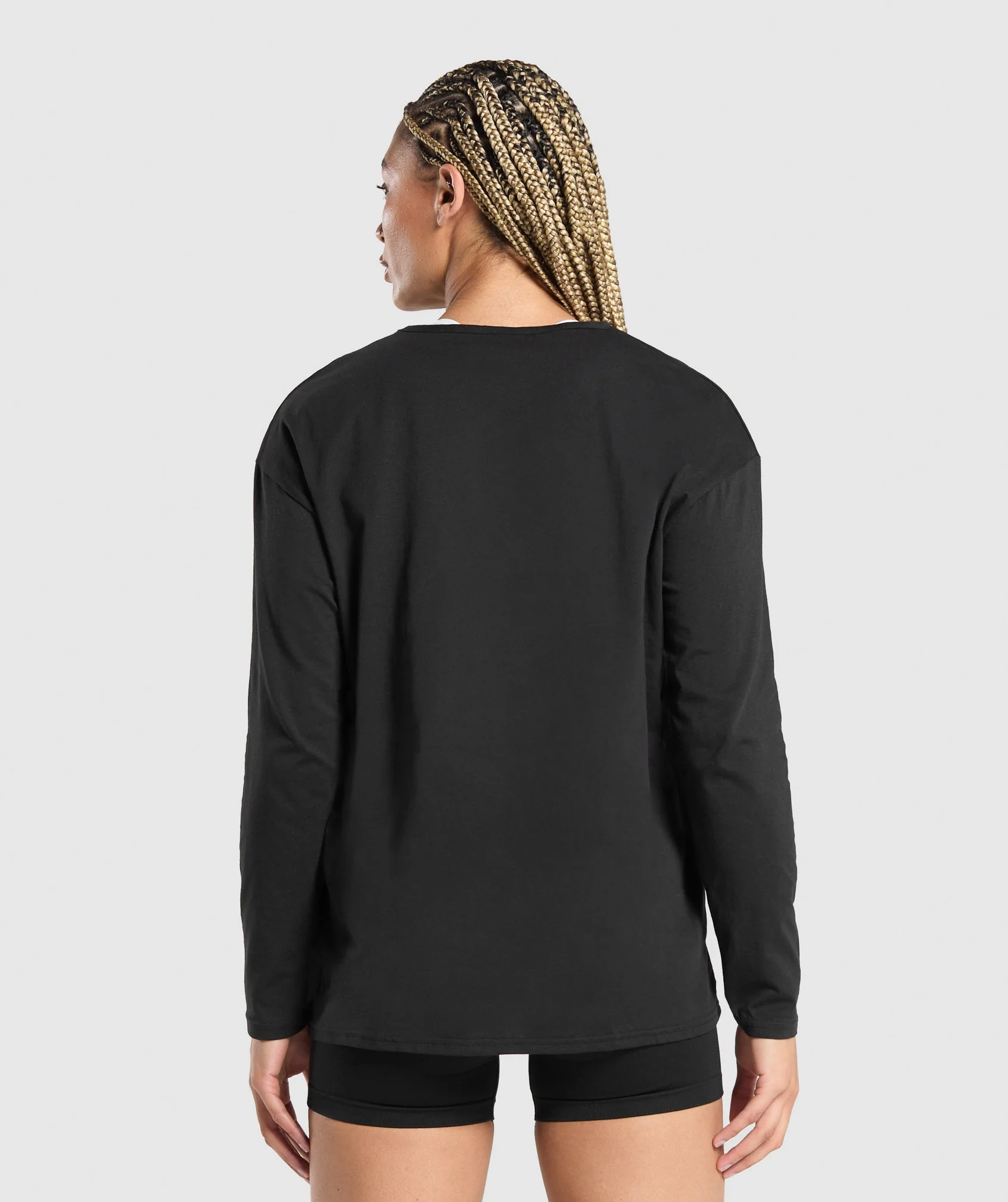 Training Oversized Cotton Long Sleeve Top