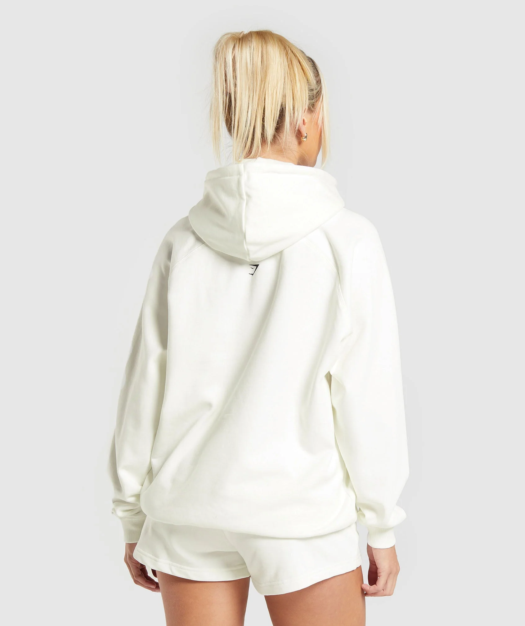 Care Label Graphic Brushed Hoodie