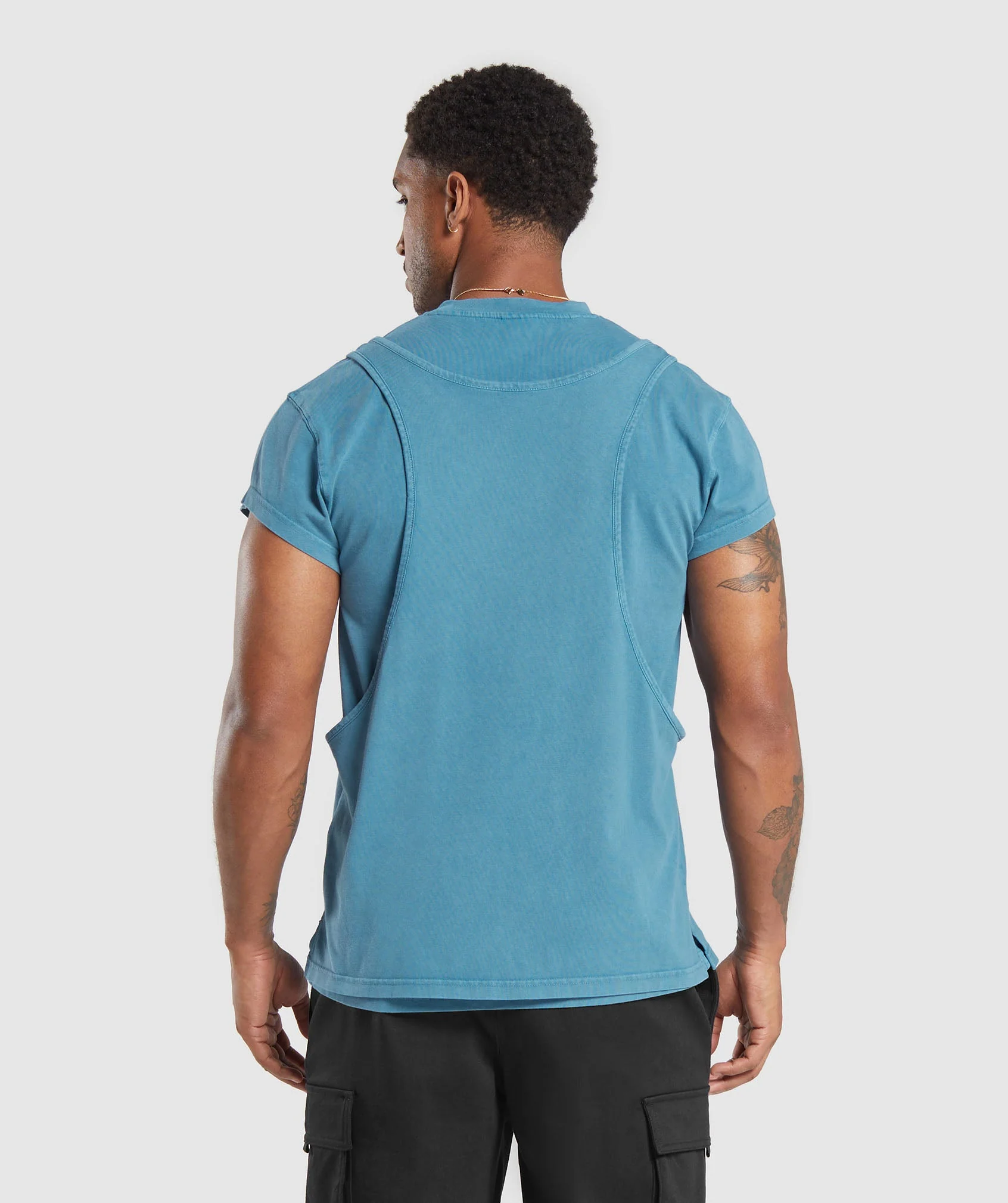 Washed Double Layer T-Shirt