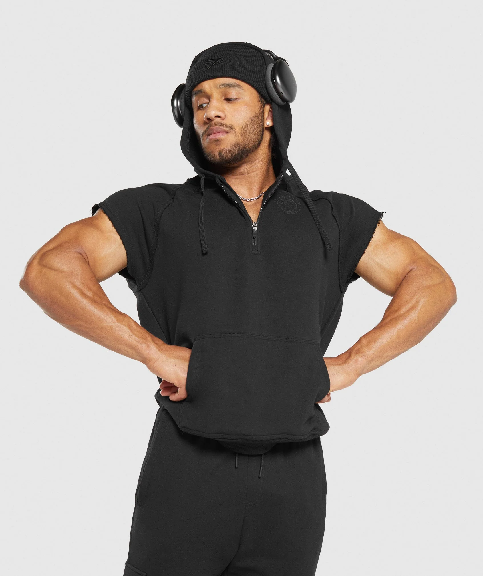 Legacy 1/4 Zip Cap Sleeve Hoodie